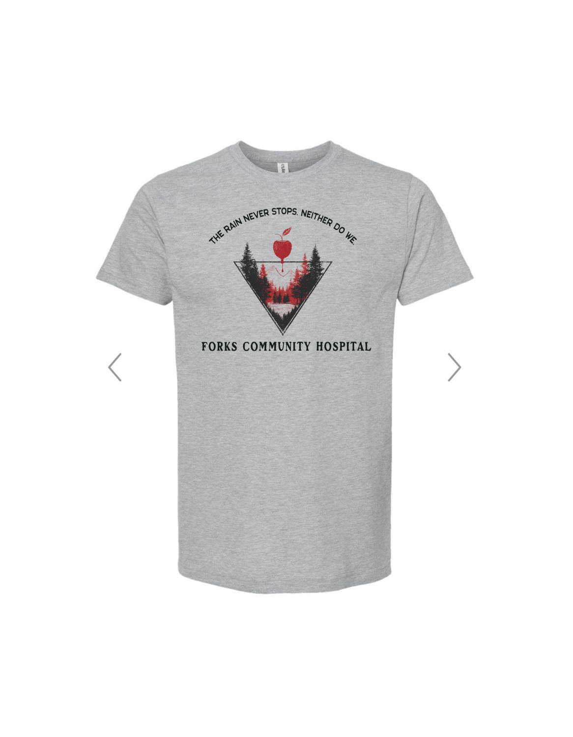 The Rain Never Stops Crewneck Tee, Color: Sport Grey, Size: Small