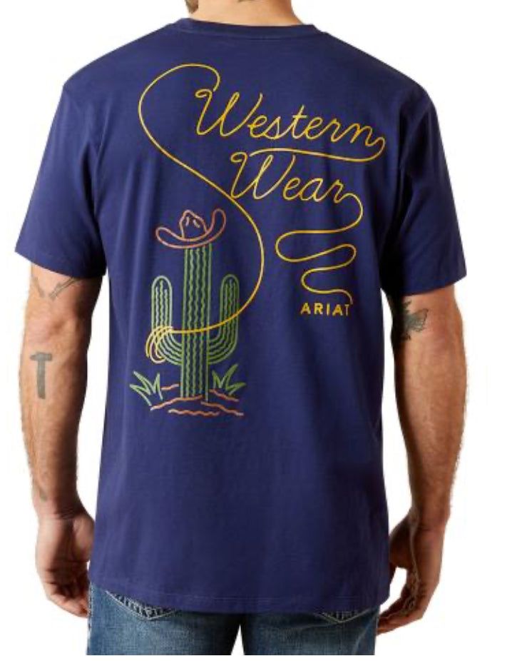 MNS Ariat Neon Cactus T-Shirt