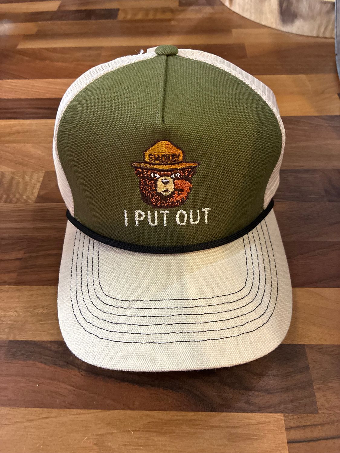I Put Out Smokey Hat Olive/Cream