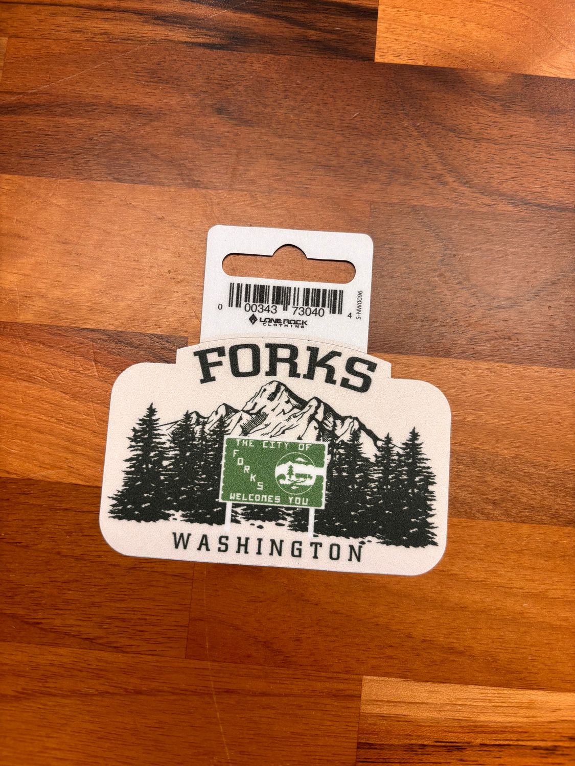 HWY 101 Forks Sign Sticker