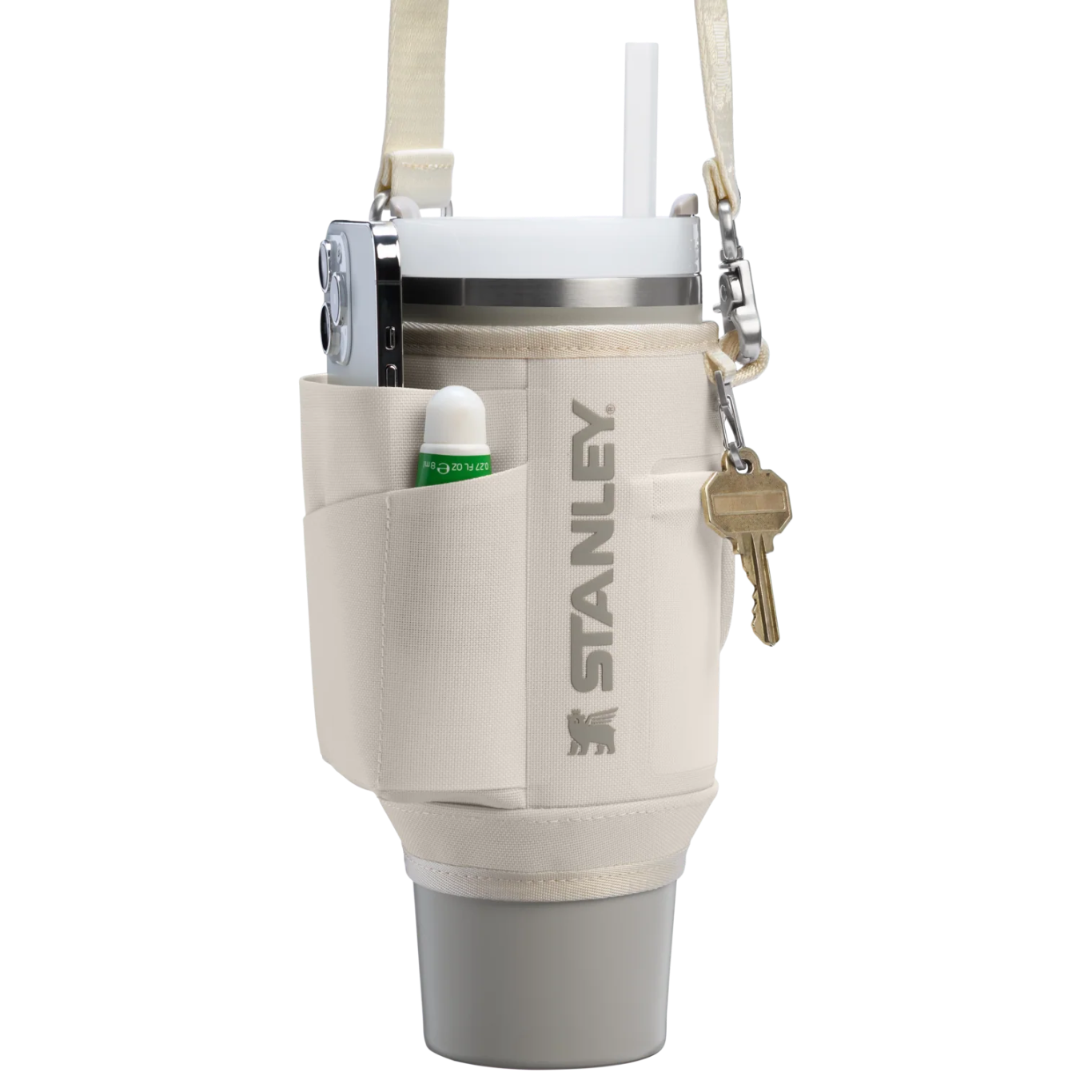 THE ALL DAY 30 OZ QUENCHER CARRY-ALL CREAM