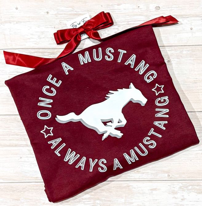 Once A Mustang Circle Design (Adult + Youth)
