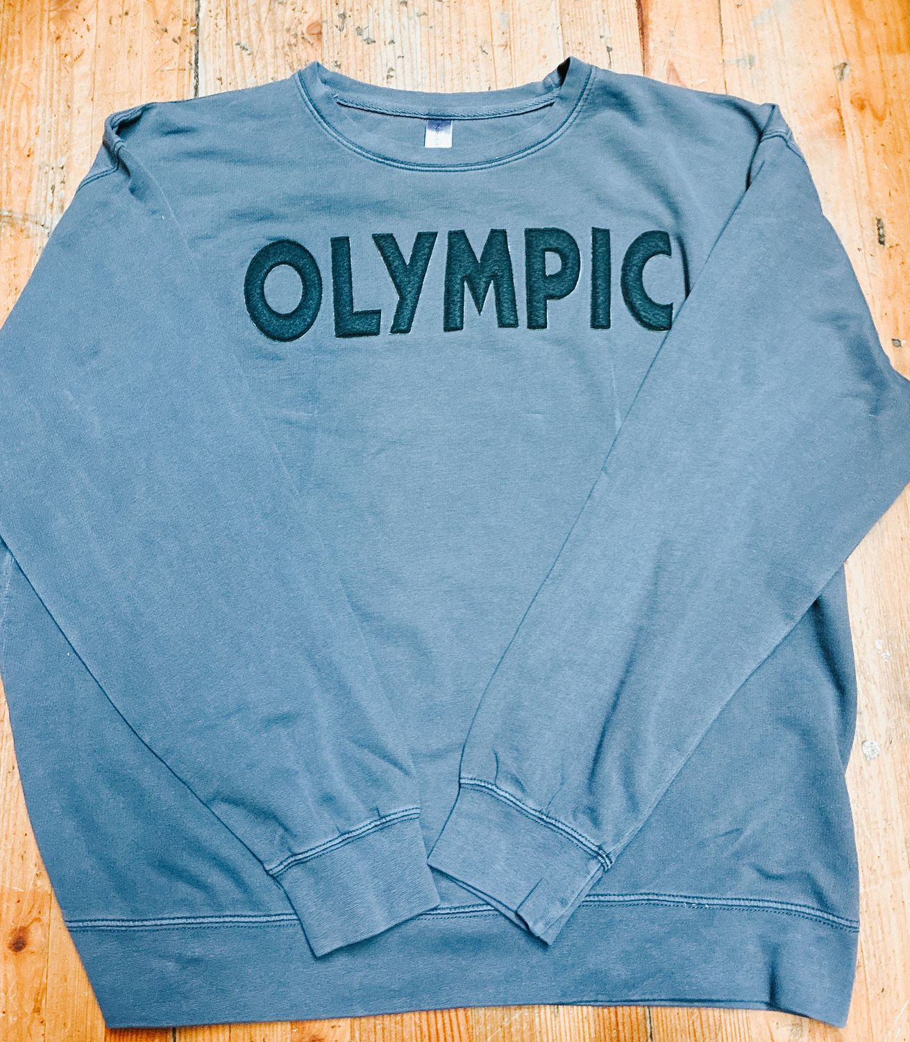 Olympic Pigment Dyed Appliqué Crewneck