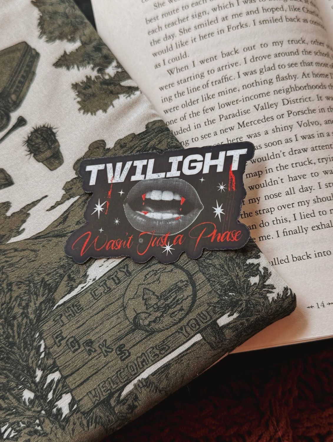 Twilight Wasn't Just A Phase Bookish Sticker: Standard
