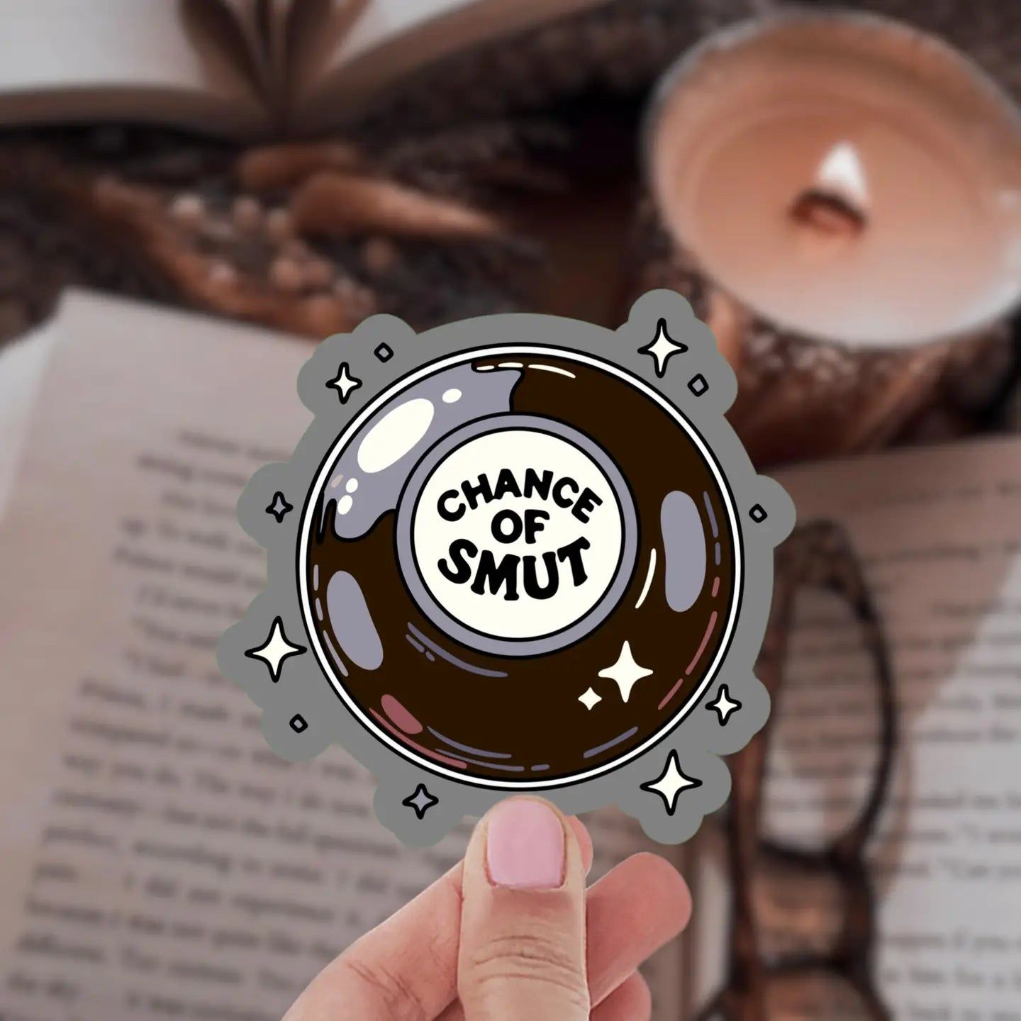 Chance of Smut Bookish Sticker: Holographic Stars