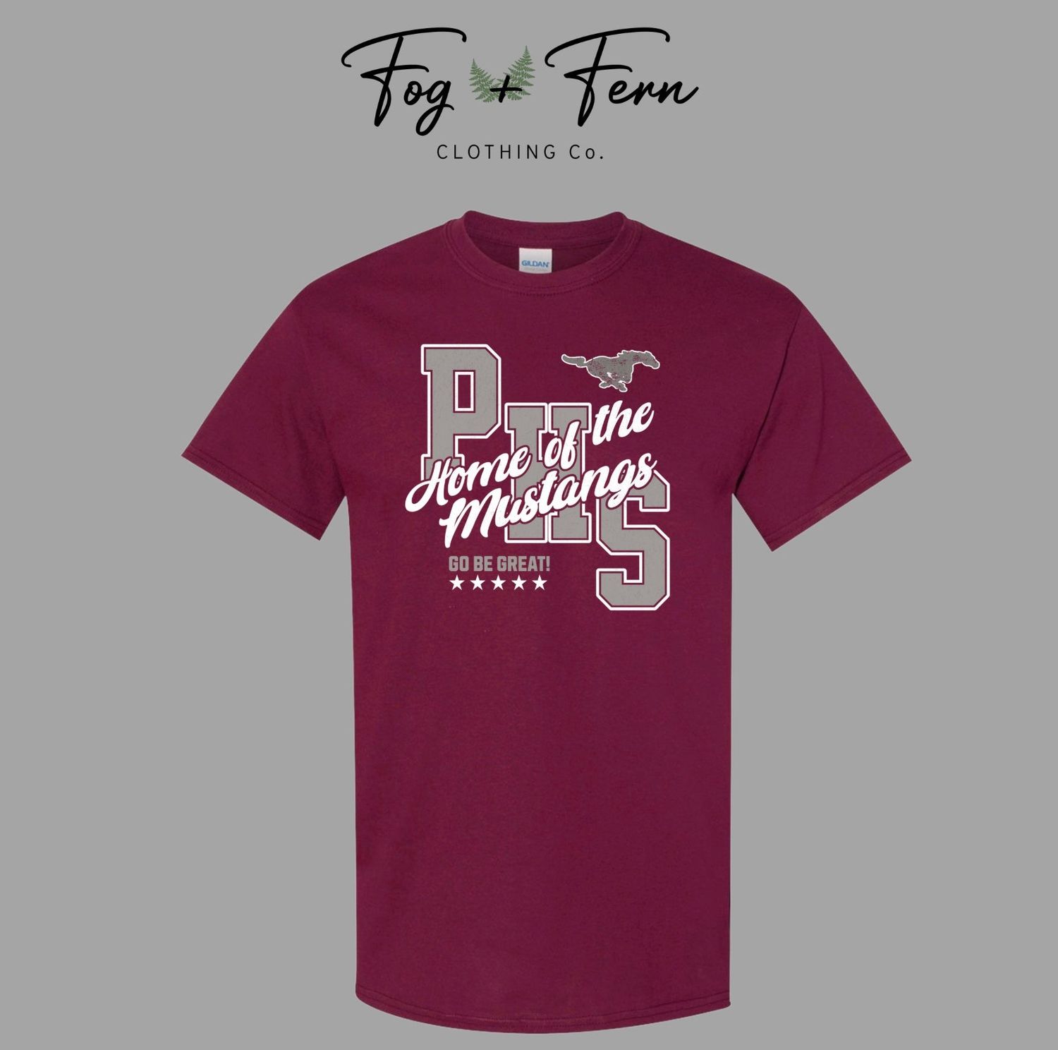 Adult Go Be Great Design, Color: Maroon, Size: Small, Style: Short Sleeve Tee