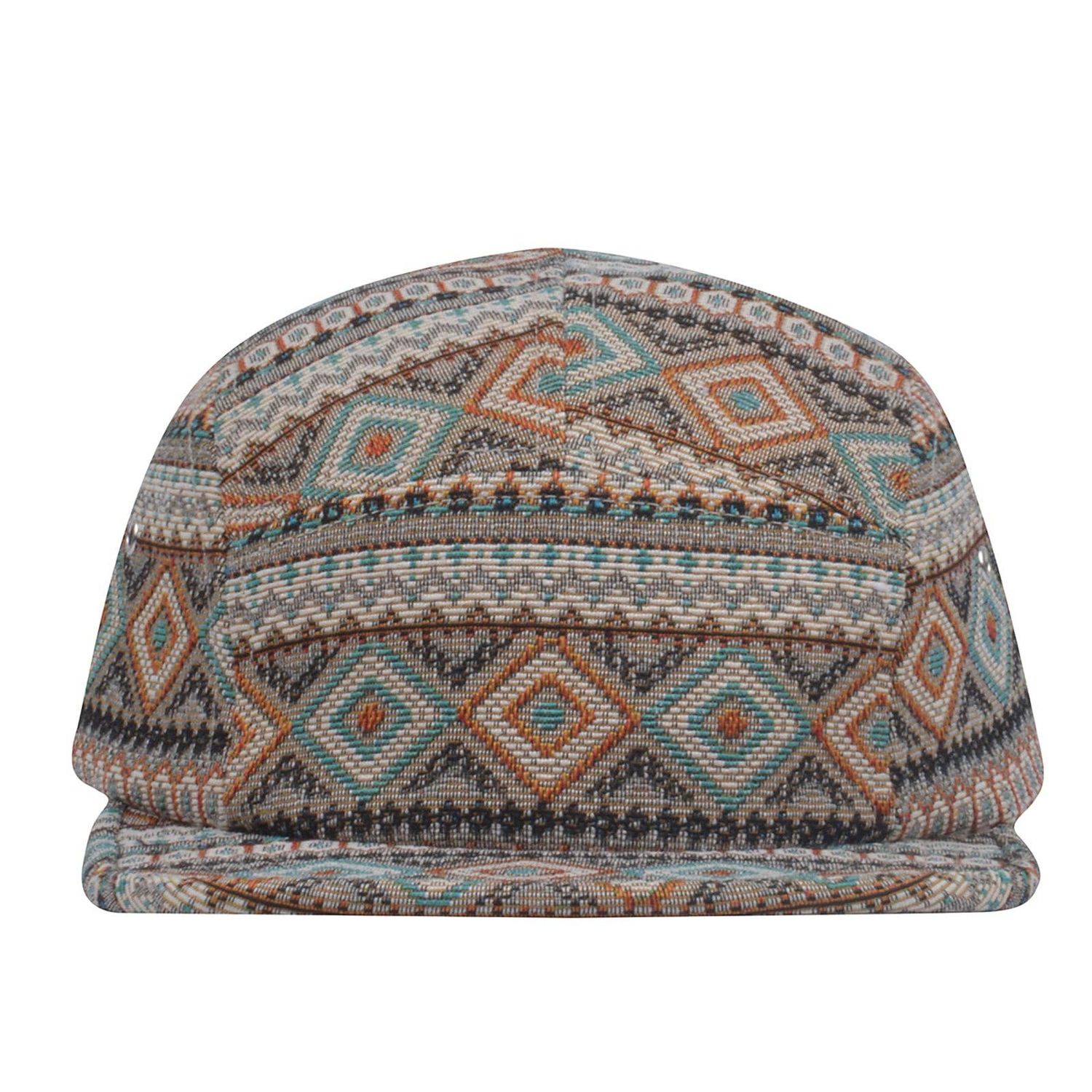 HatPhile Multi-Color Jacquard 5-Panel Hat – Vibrant and Unique Designs