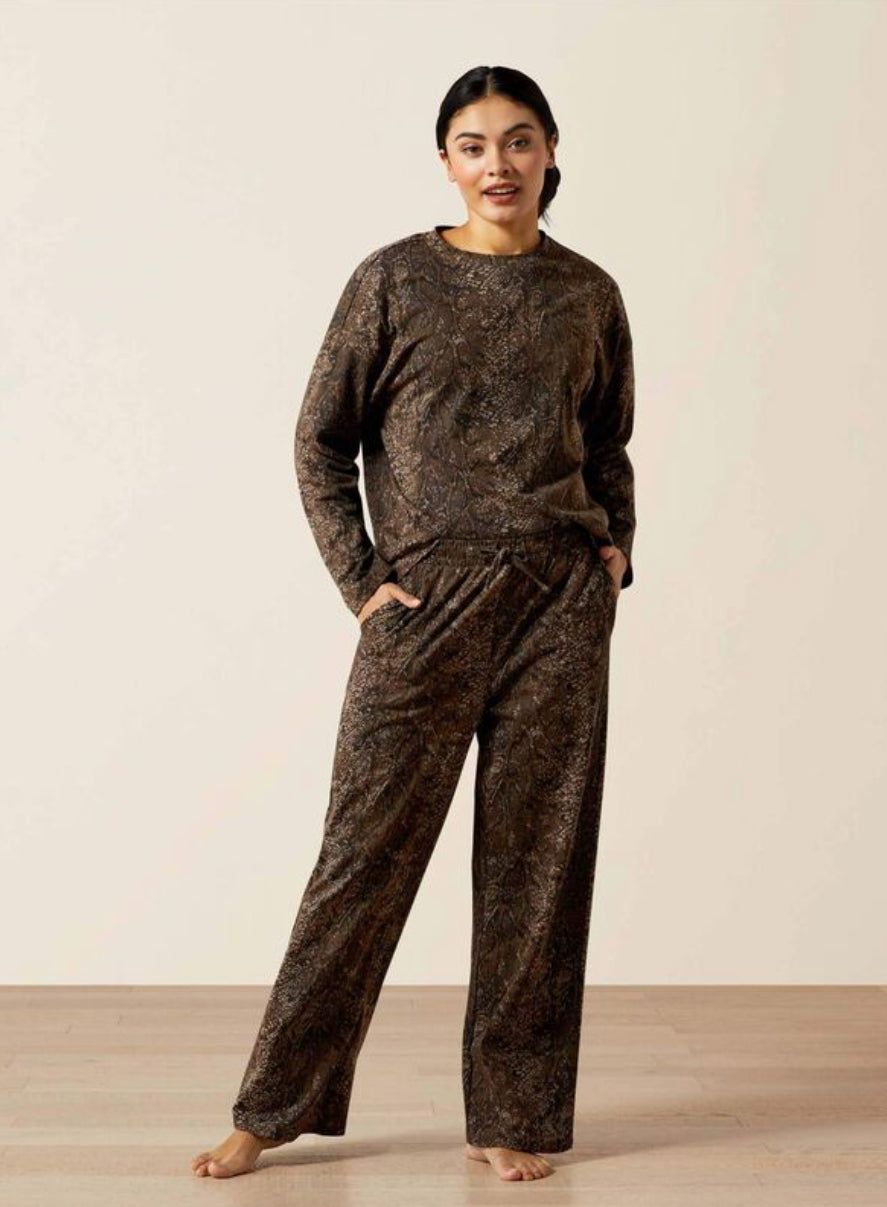 Ariat Dreams Pajamas Set Desert Snake Print