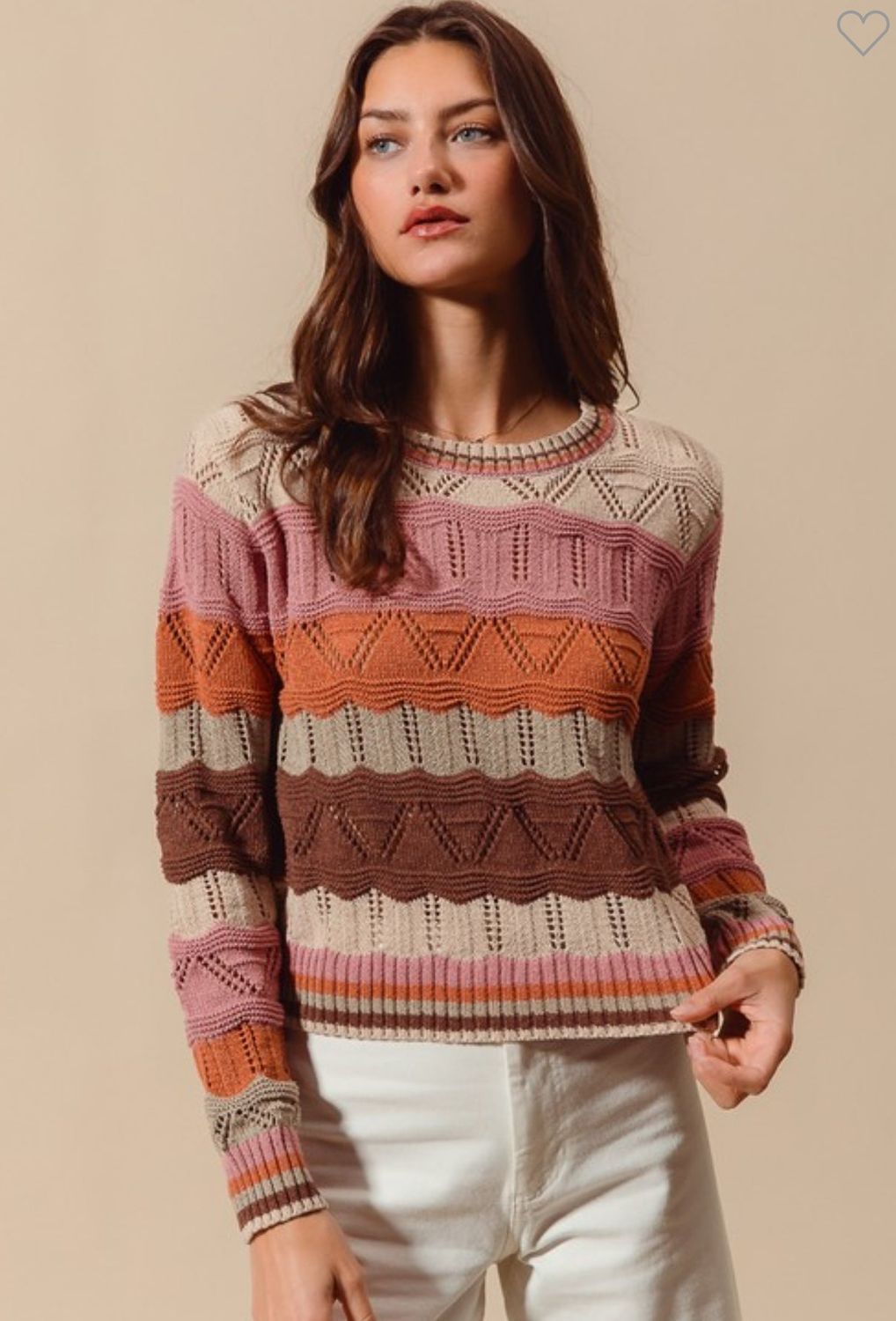 Wavy Striped Sweater