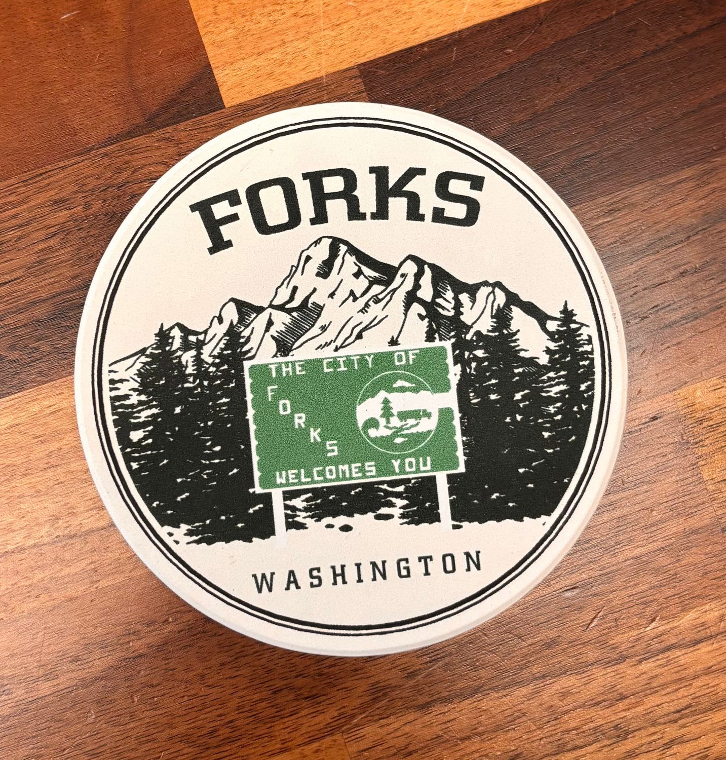 City of Forks Welcomes You Coaster