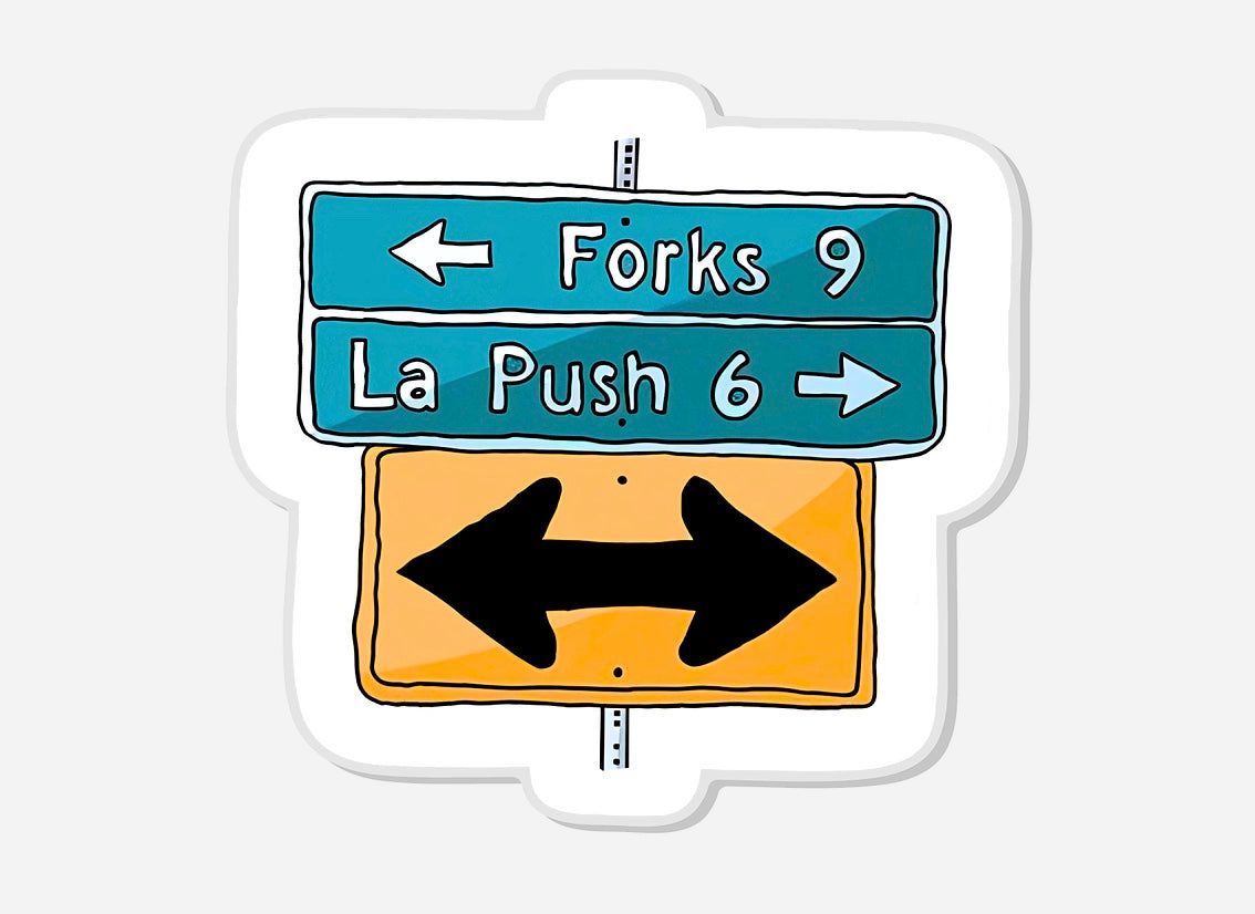 Forks/La Push Sign Acrylic Magnet
