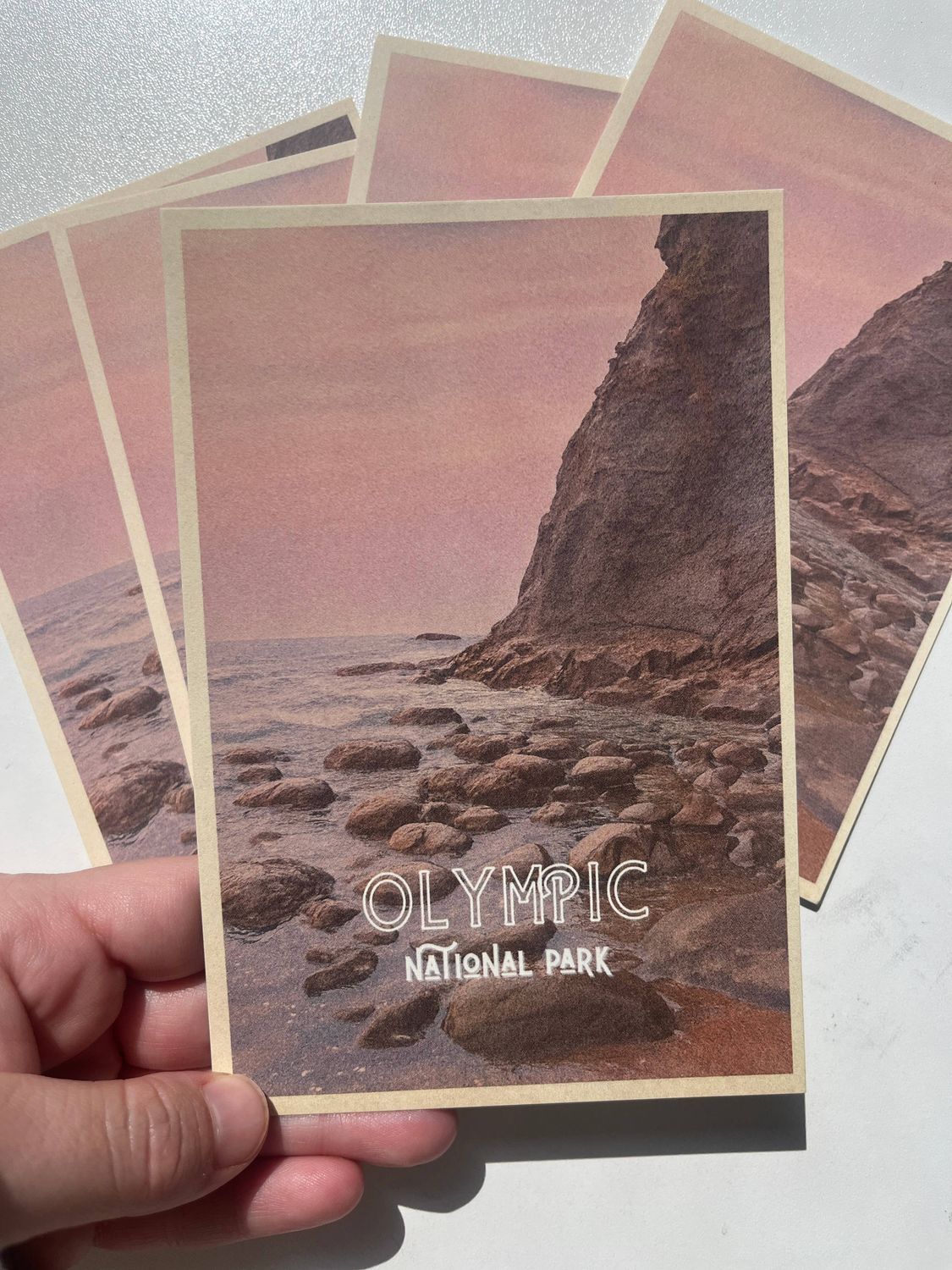 Olympic Rialto Beach Titled Vintage Inspired 4x6 Postcards
