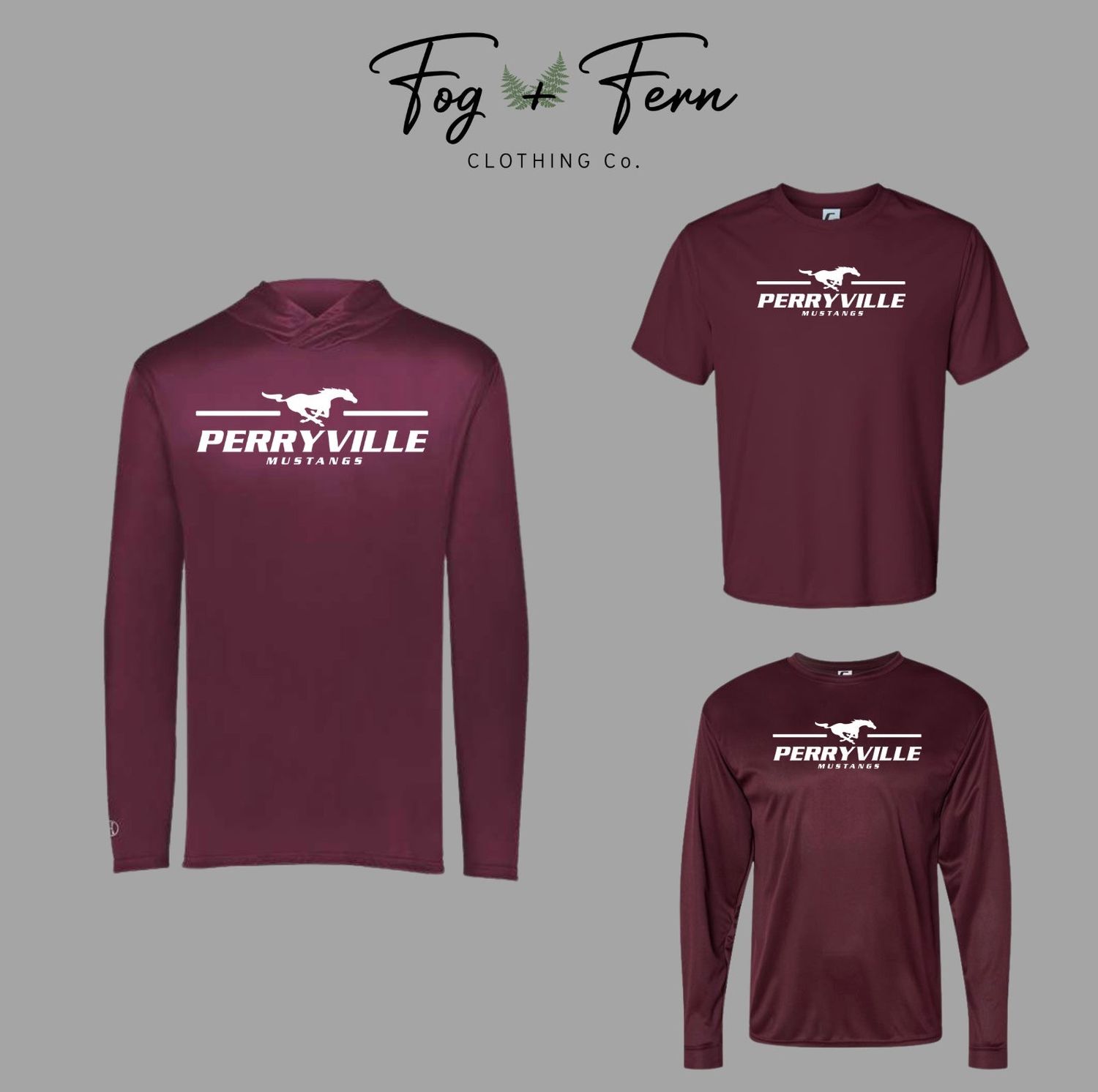 Youth DriFit Perryville Mustang Design