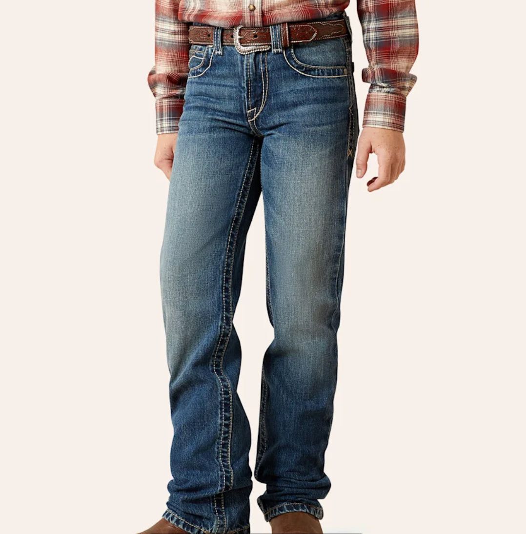 B5 Slim Fit Cut Ariat Boys Jeans