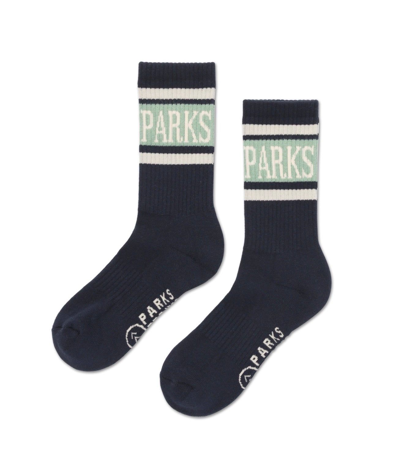 Trail Crew Tube Sock 2 Pack: Black-Natural  M/L