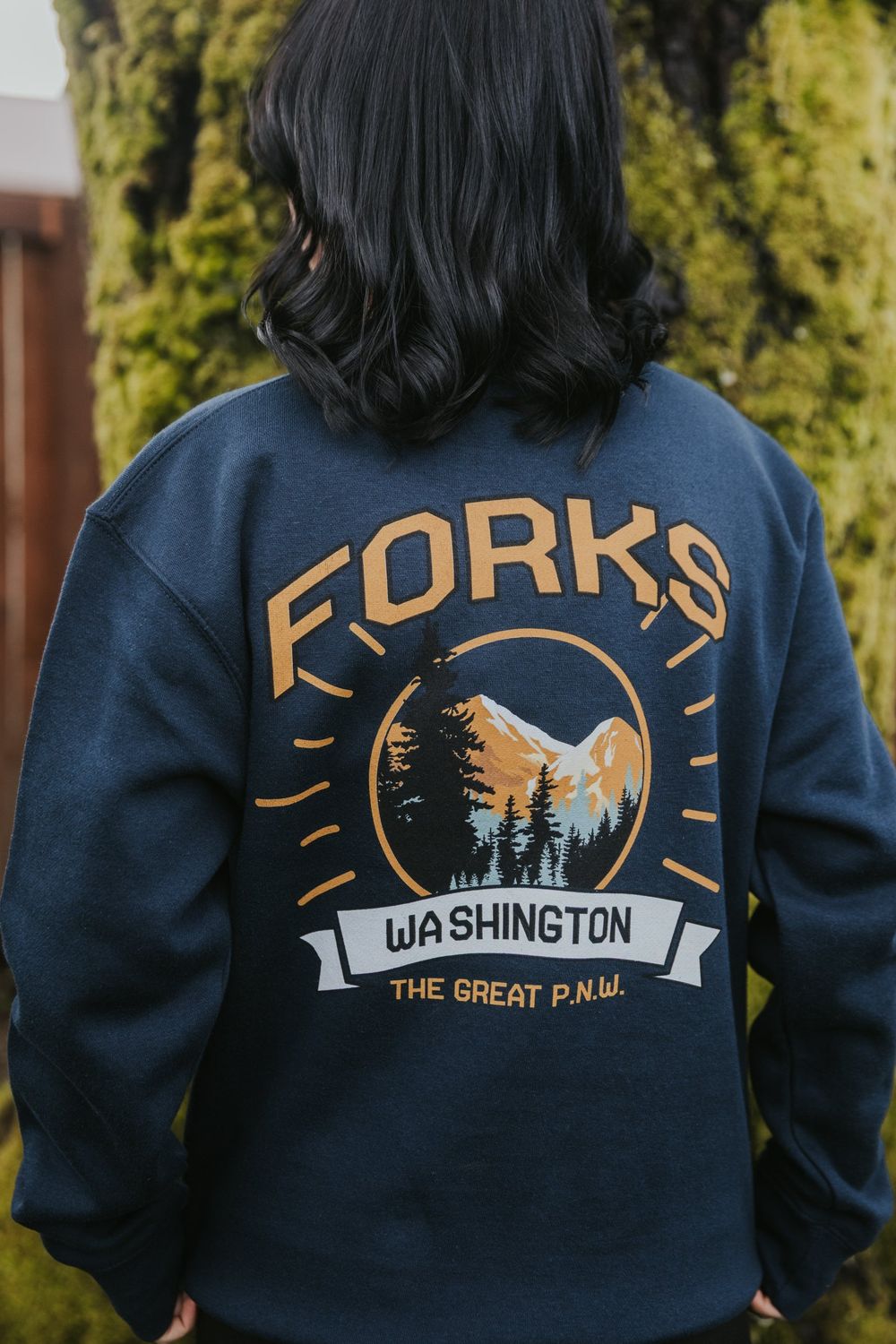 Forks, WA Arched The Great PNW Crewneck