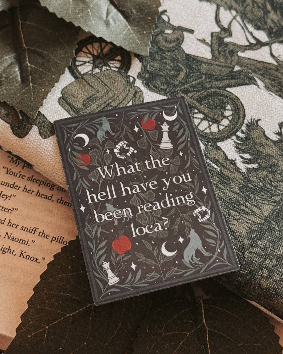 Twilight What The Hell Have You Been Reading Loca Sticker: Standard