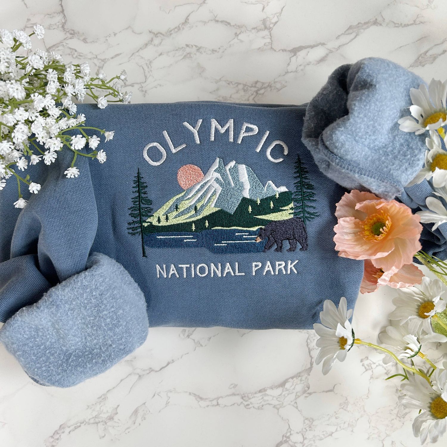 Olympic National Park Embroidered Sweatshirt