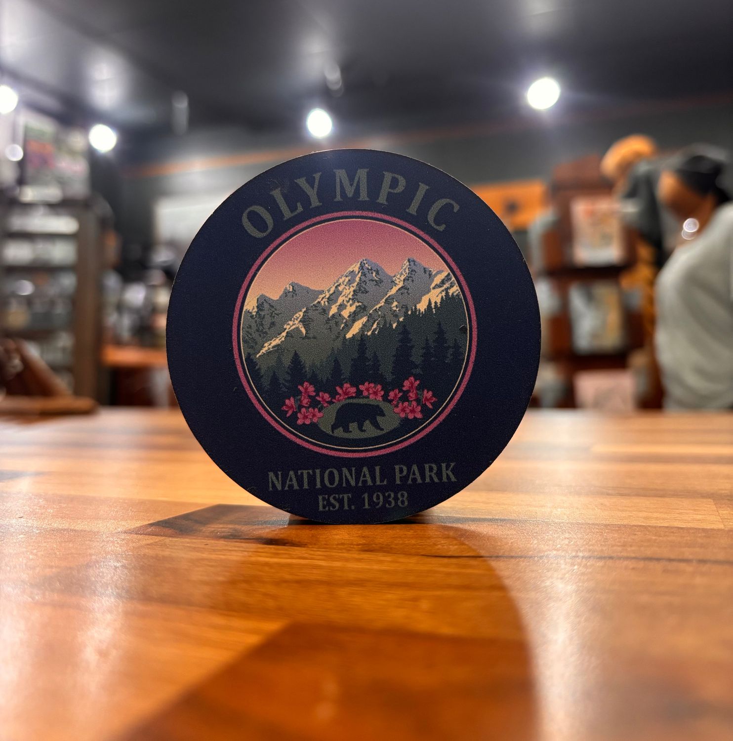 Olympic National Park Meadow + Mountain Scene Magnet