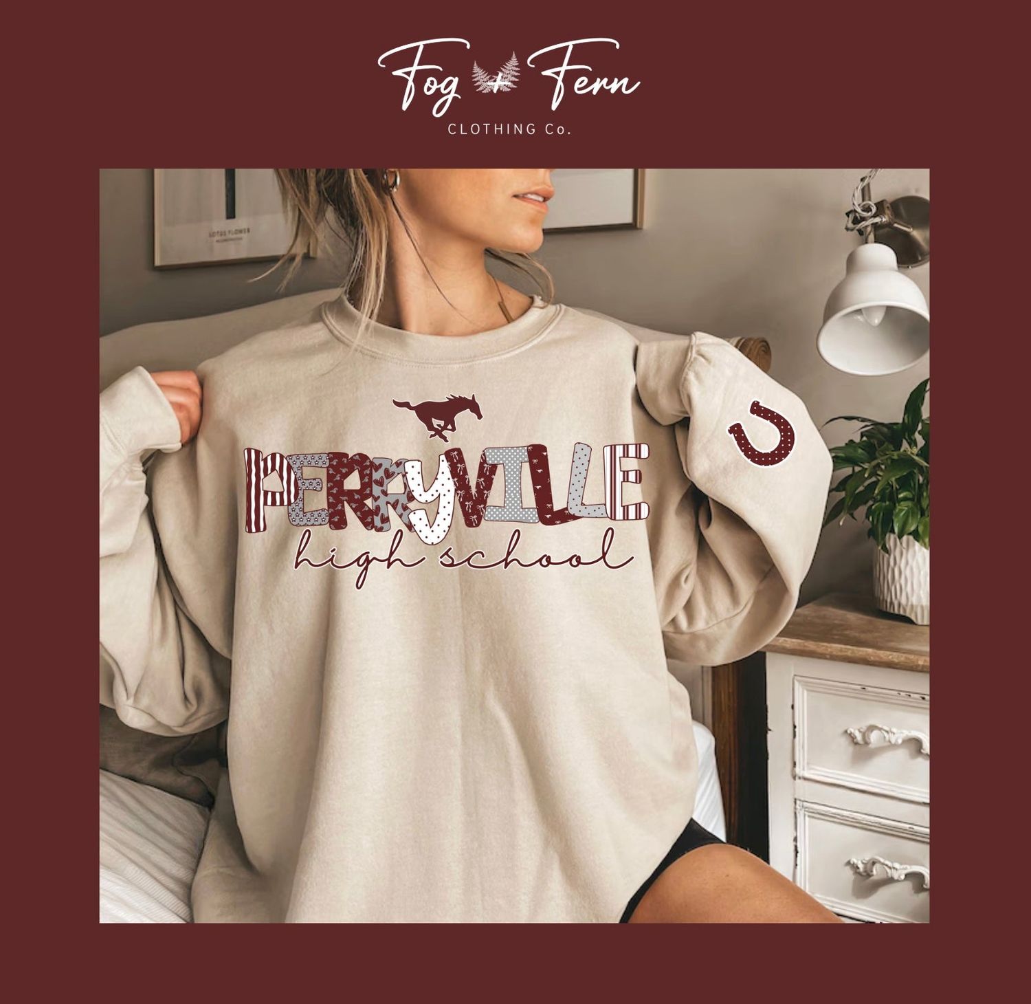 Adult Perryville High School Patchwork Design