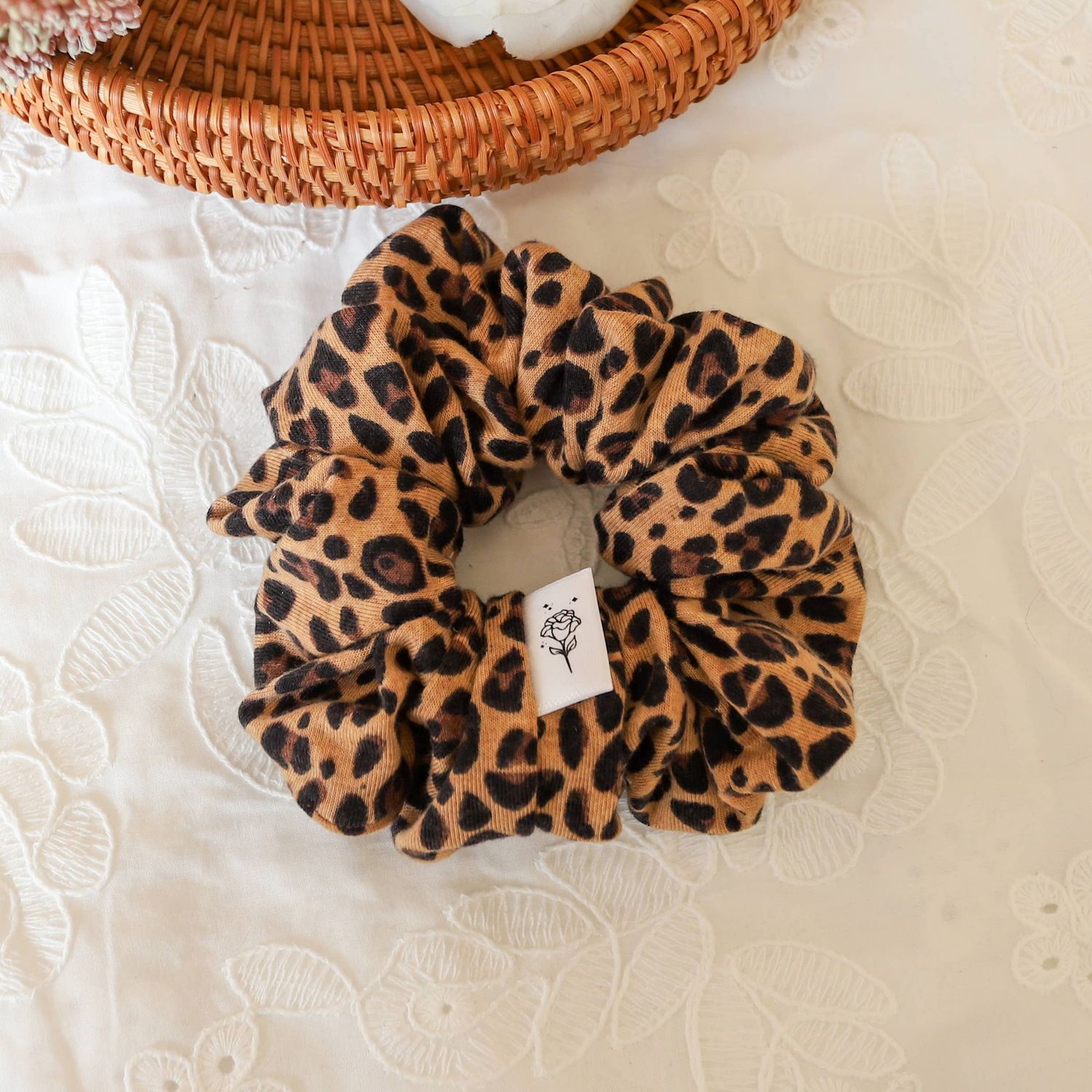 Cheetah Scrunchie