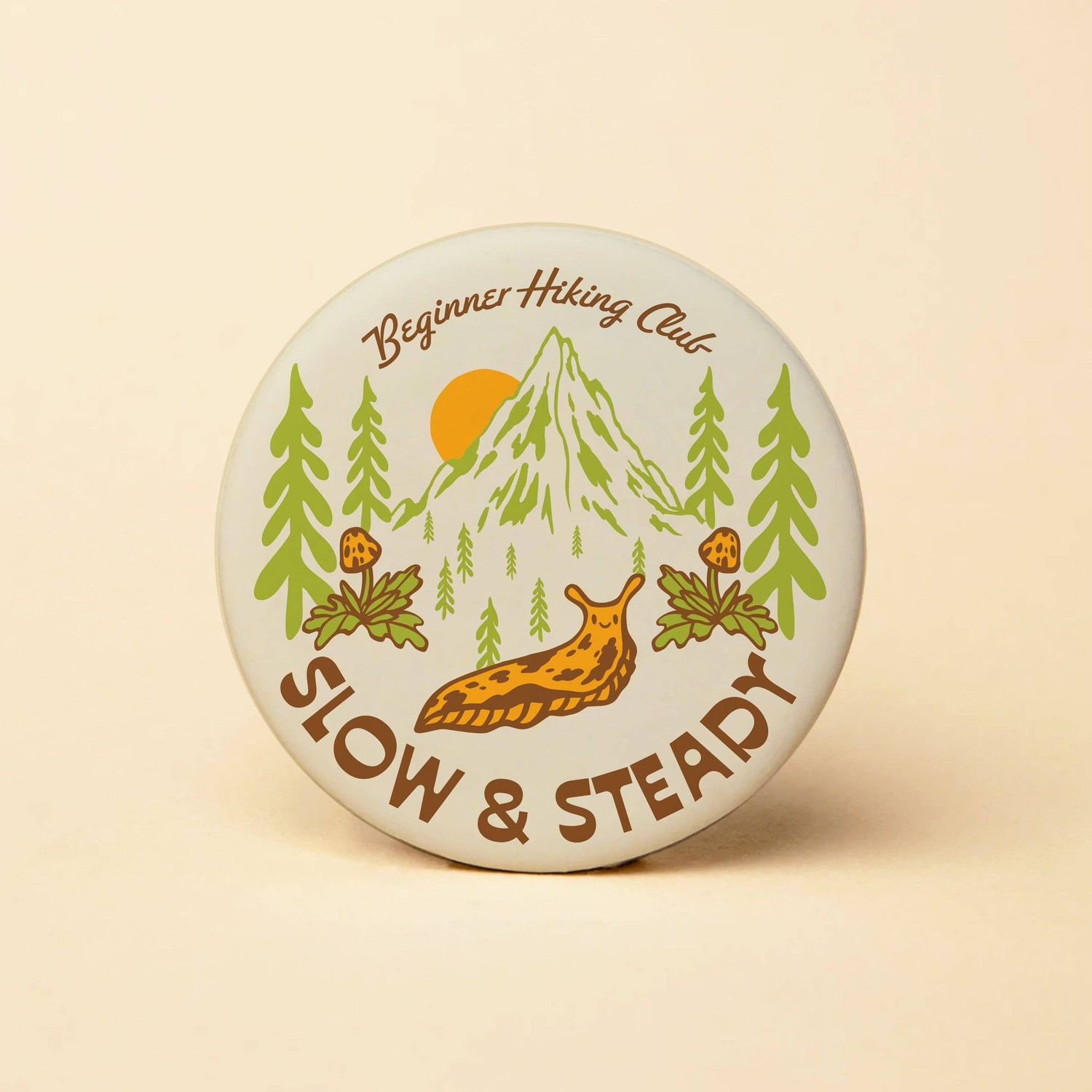 Slow Steady Slug Round Magnet
