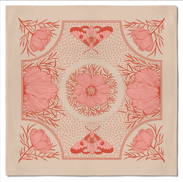 Pink Cosmos Bandana