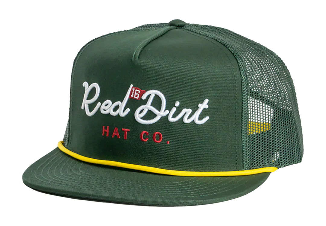 'Red Dirt Hat Company' Men's Hole In One Cap - Green / Yellow