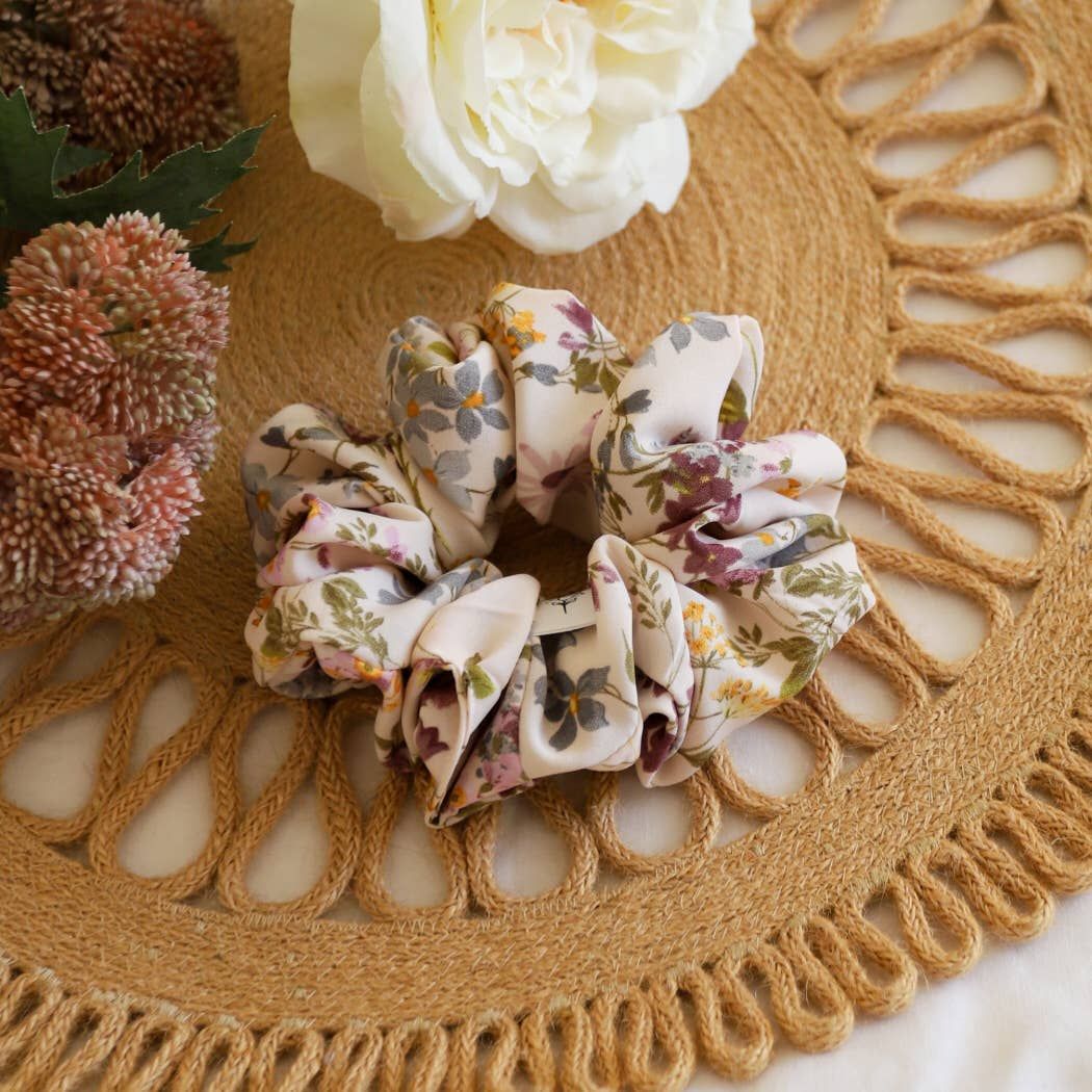 Garden Chiffon Scrunchie