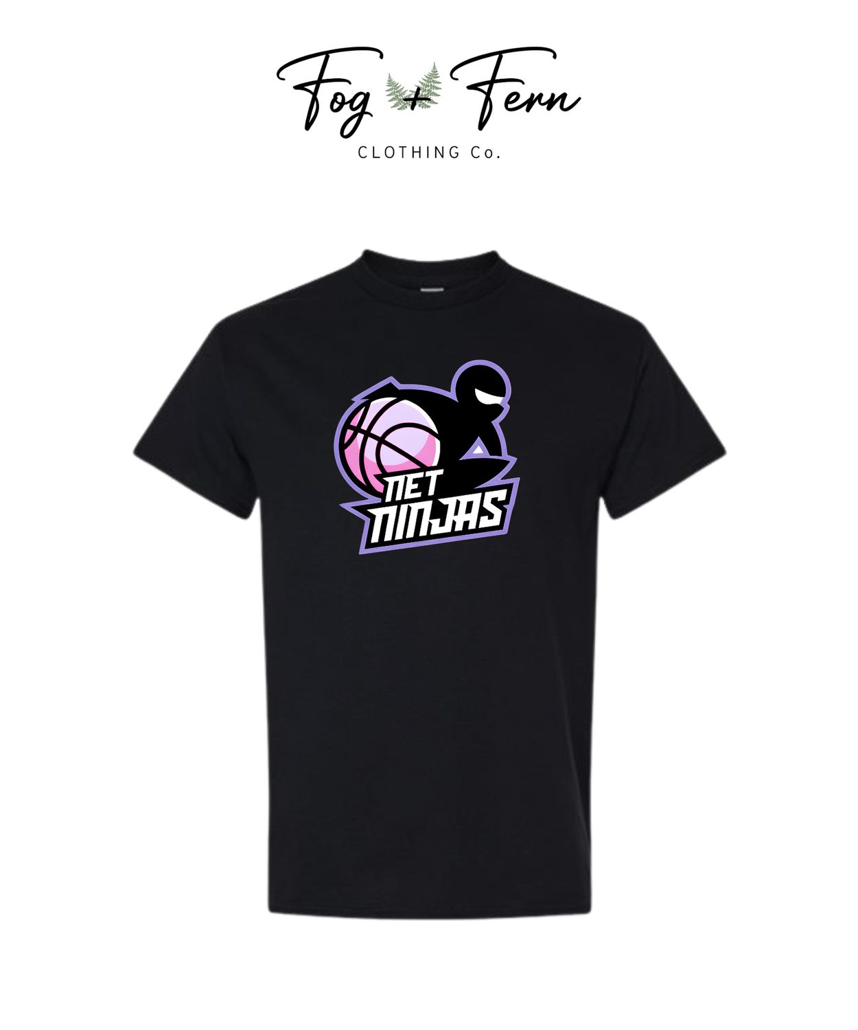 Net Ninja's Youth Standard Tee - Girl's Team, Color: Black, Size: Youth X-Small