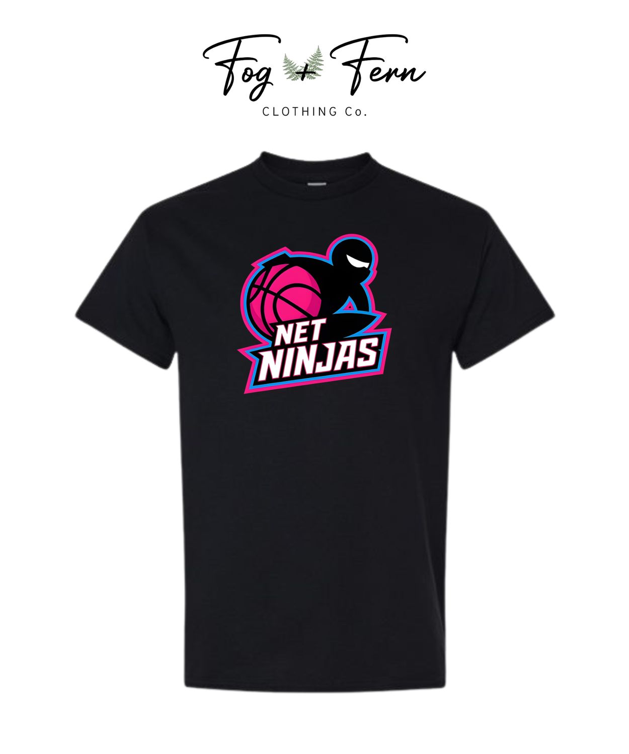 Net Ninja's Adult DriFit Short Sleeve Tee - Boy's Team, Color: Black, Size: Small