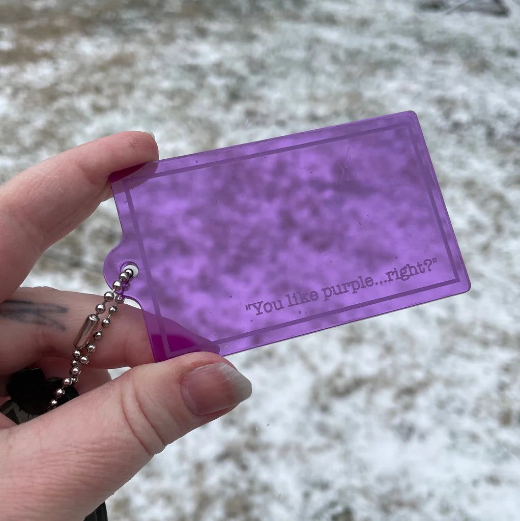 Purple's Cool Filter Keychain