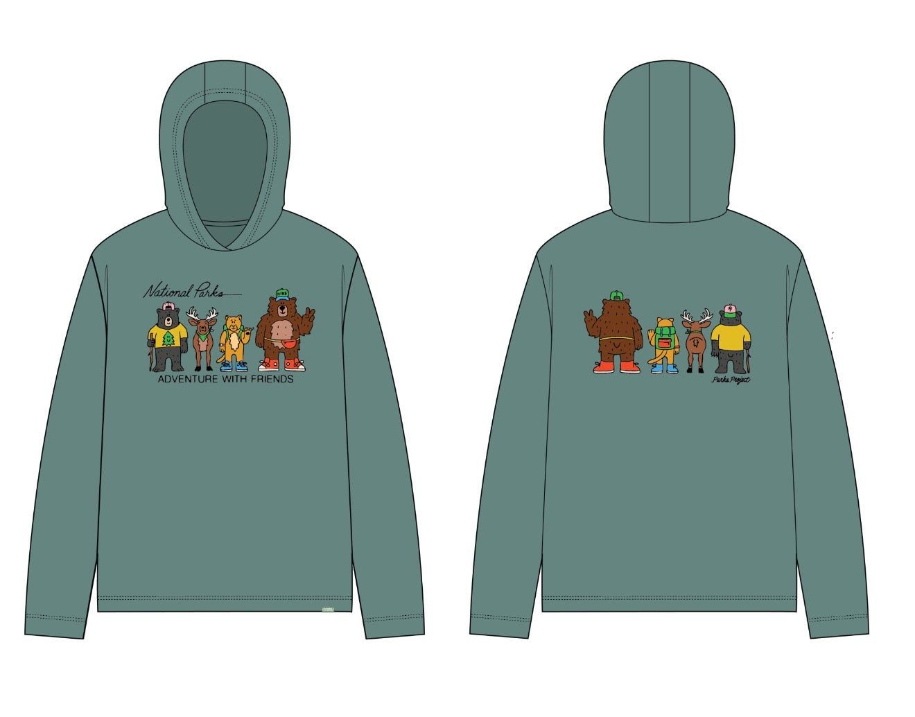 Adventure With Friends UVB Sun Hoodie