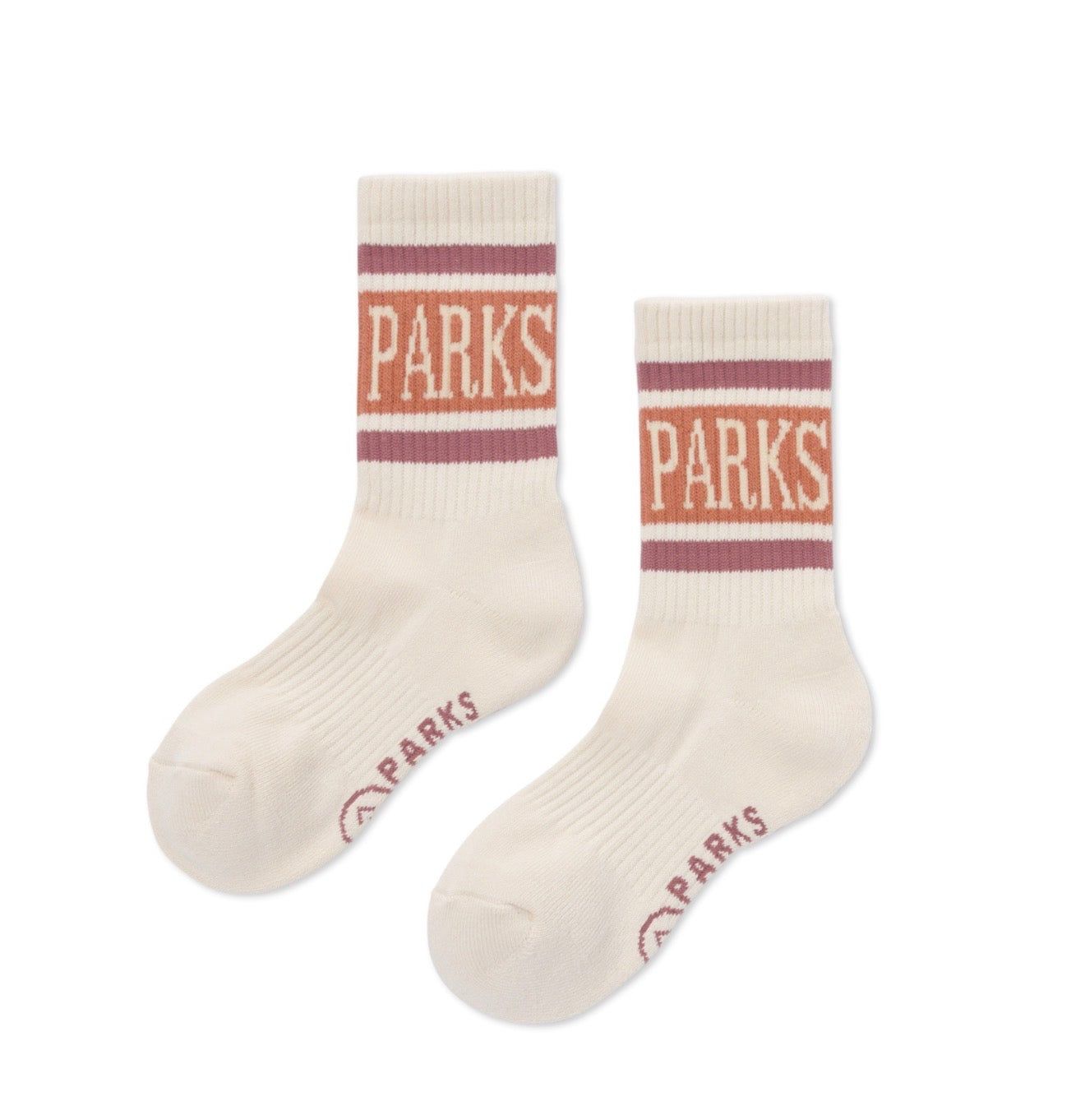 Trail Crew Tube Sock 2 Pack: Mauve-Natural  M/L