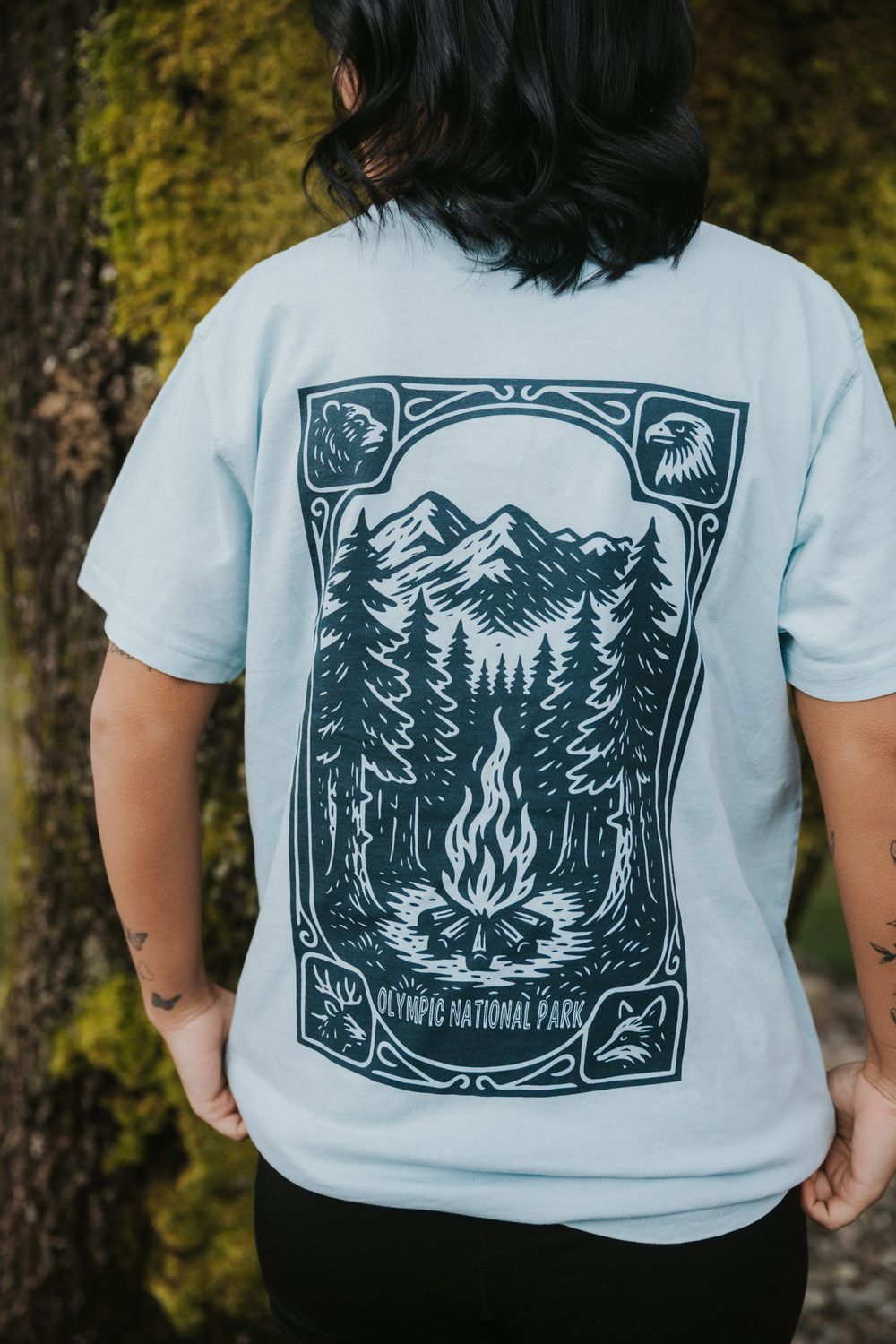 Olympic Camping Mountain View Short Sleeve Tee