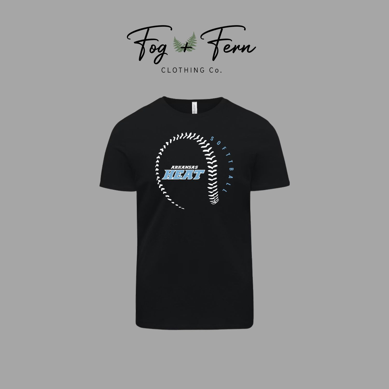 Heat Softball Stitch Design Adult + Youth, Size: Youth X-Small, Style: Tee