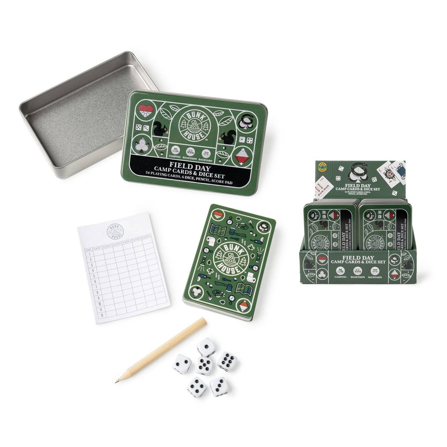 Bunk House™ Field Day Camp Cards &amp; Dice Set