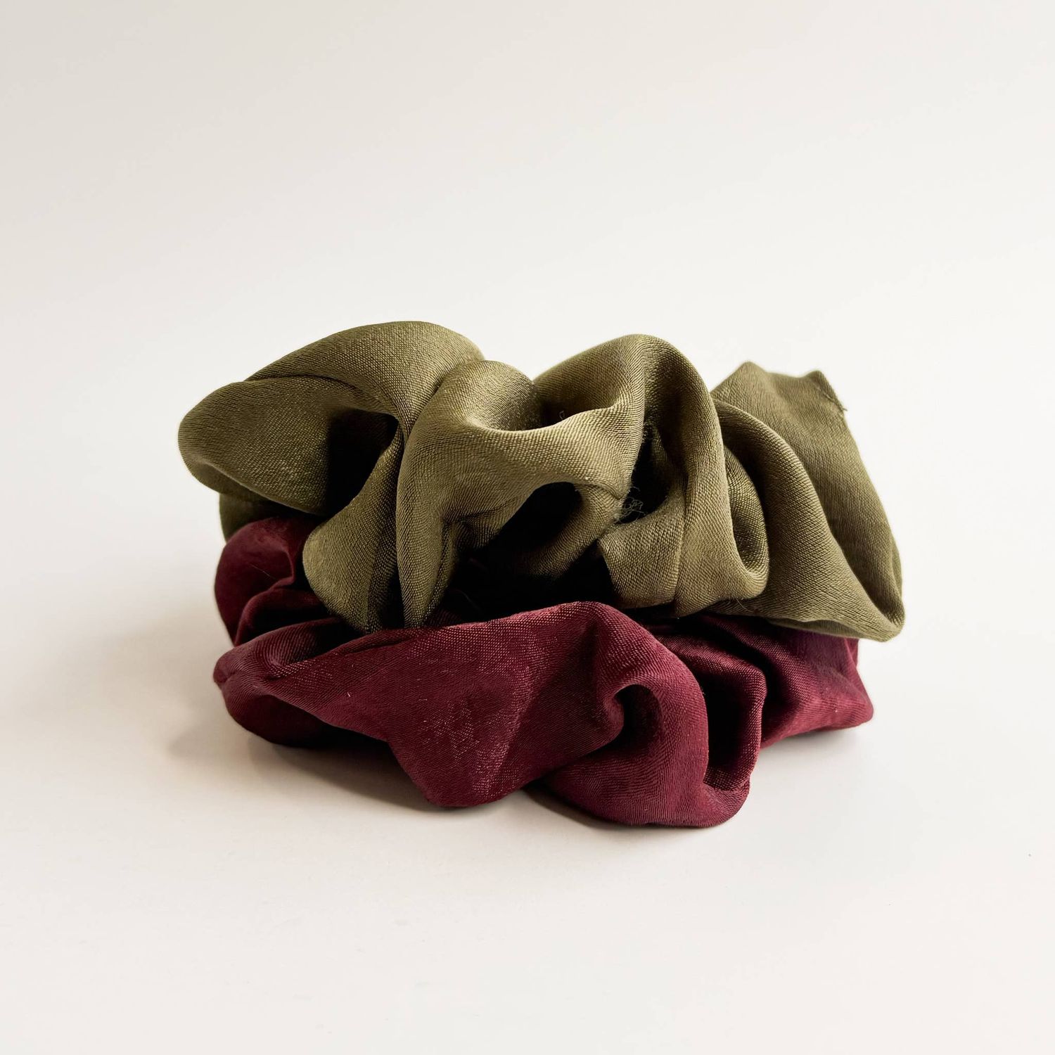 Holiday Satin Scrunchies (Set of 2)