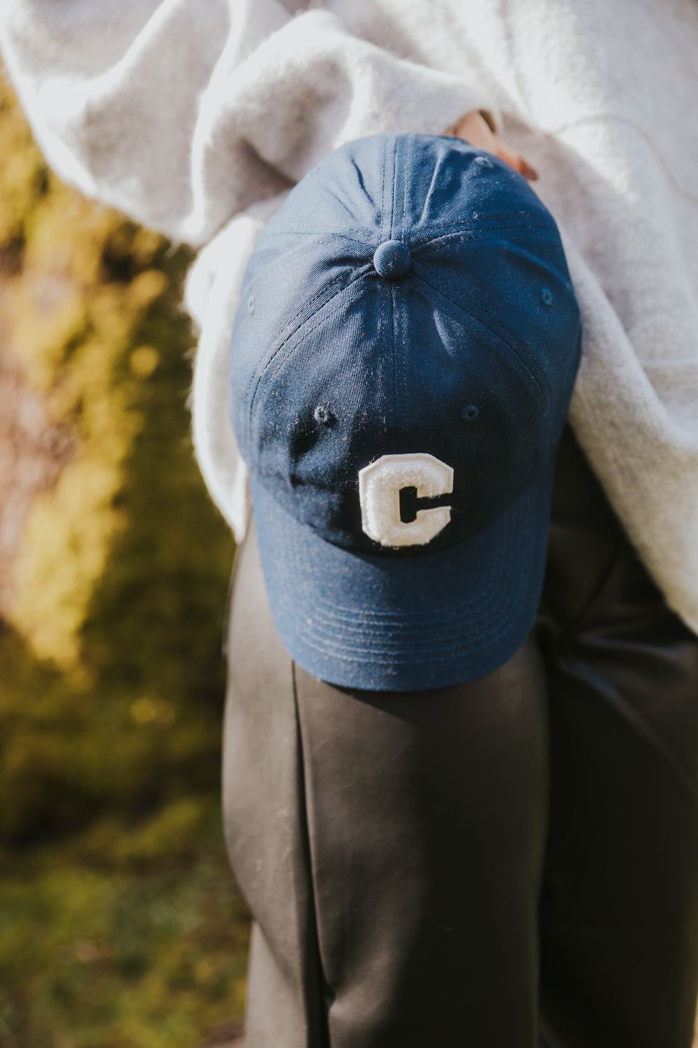 C Navy Blue Baseball Hat