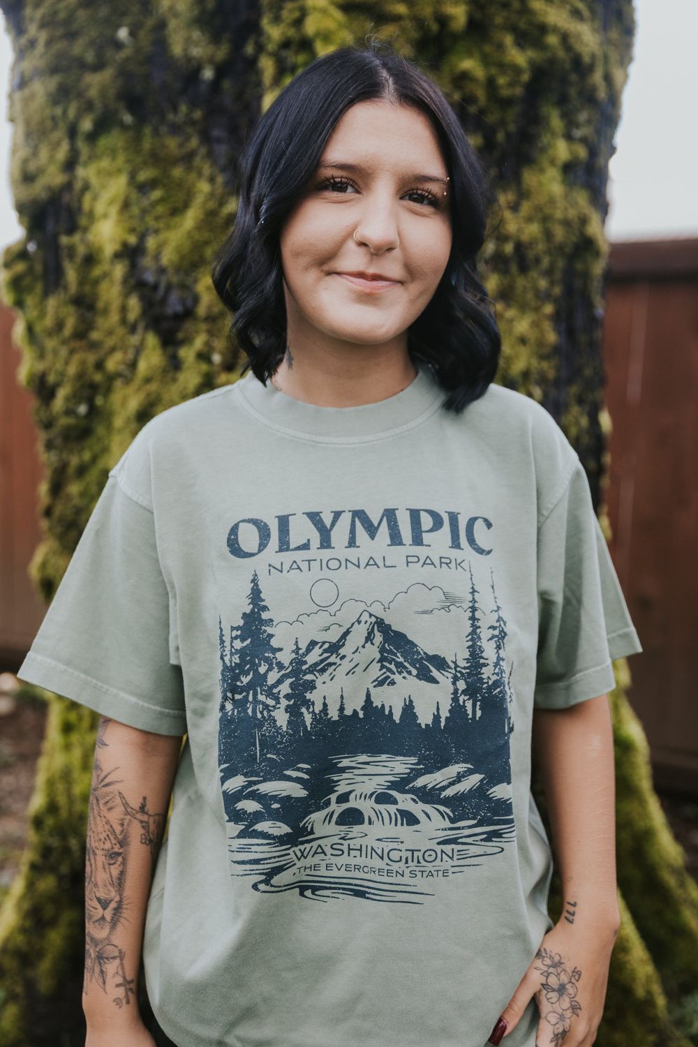 Premium Tee Olympic White Water River Design