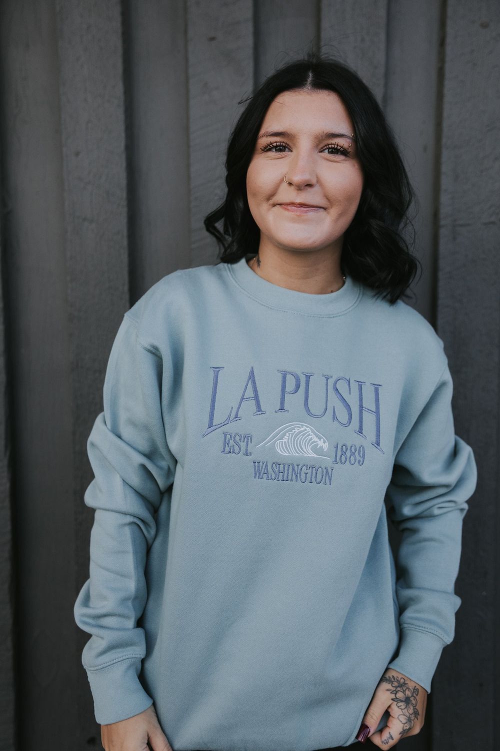 La Push Embroidered Crewneck