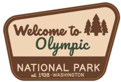 Welcome to Olympic National Park Wooden Magnet