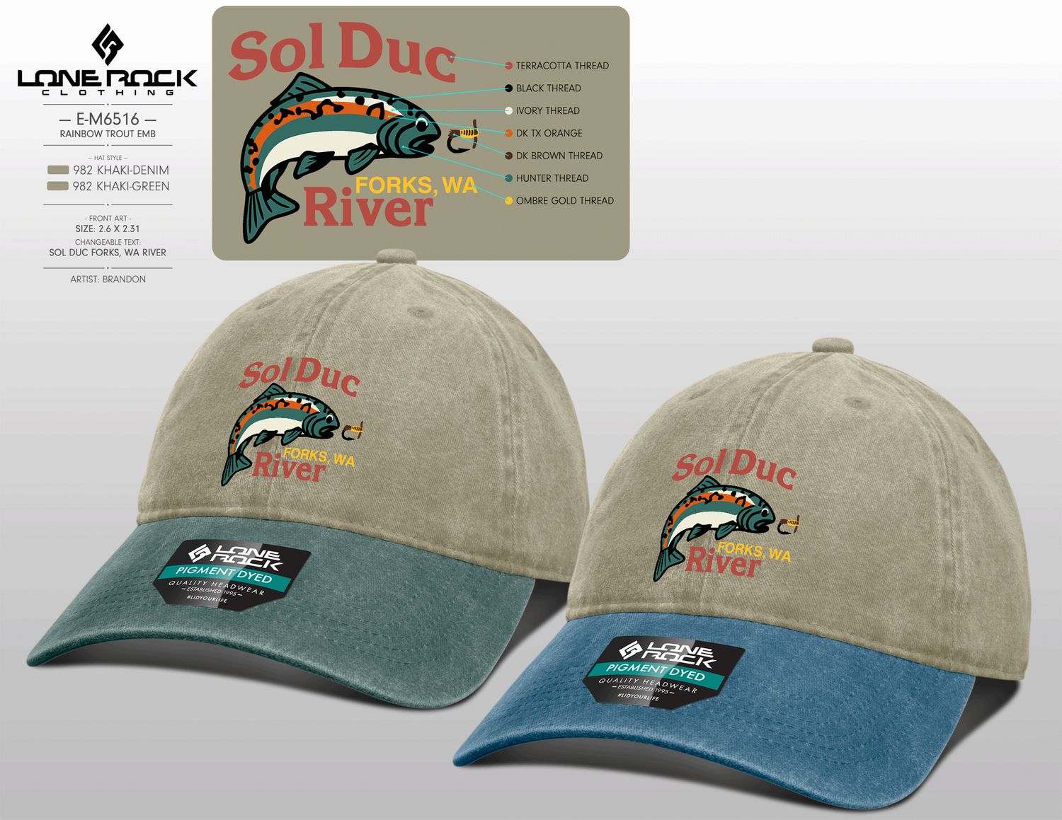 Sol Duc Rainbow Trout Hat