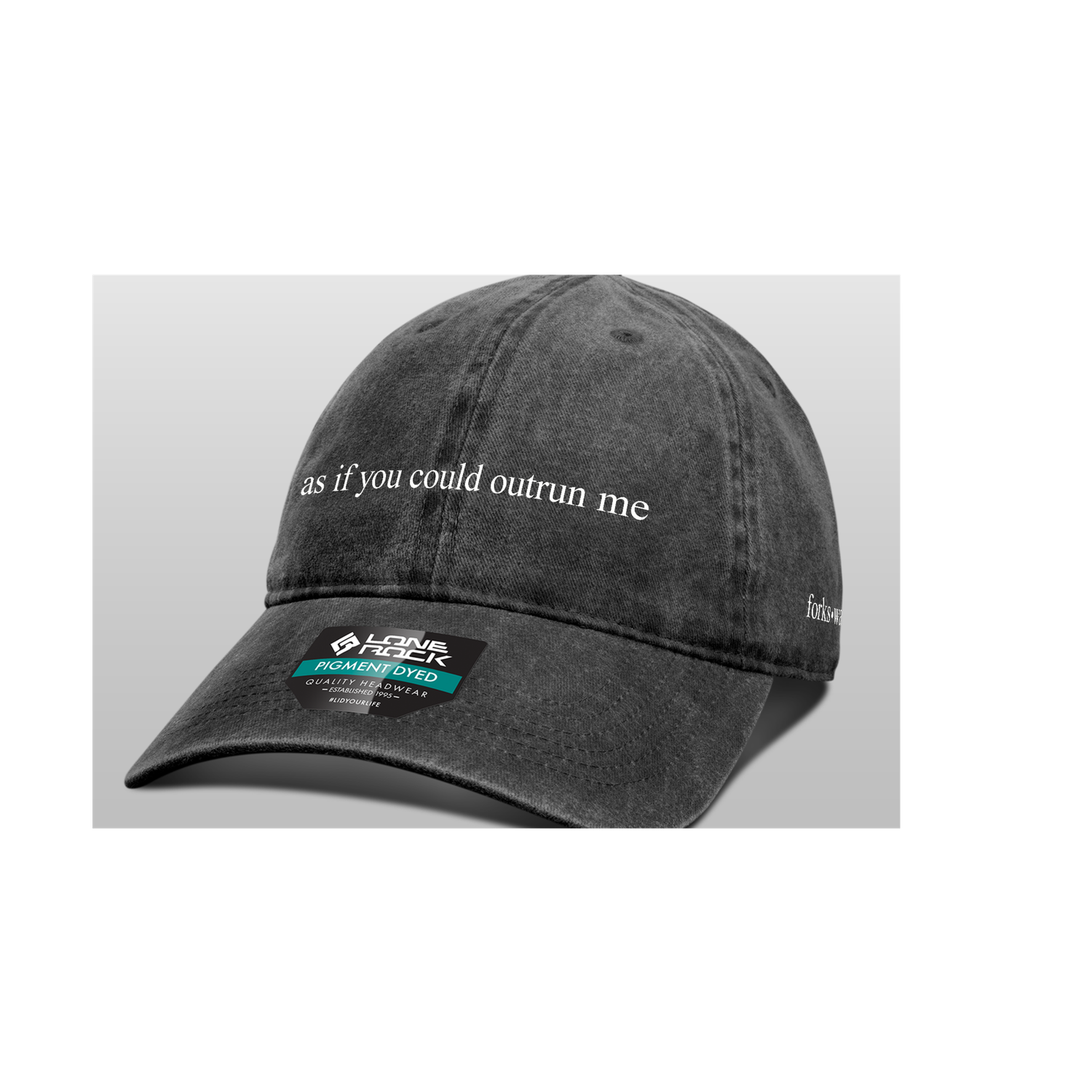 As If You Could Outrun Me Hat, Color: Black