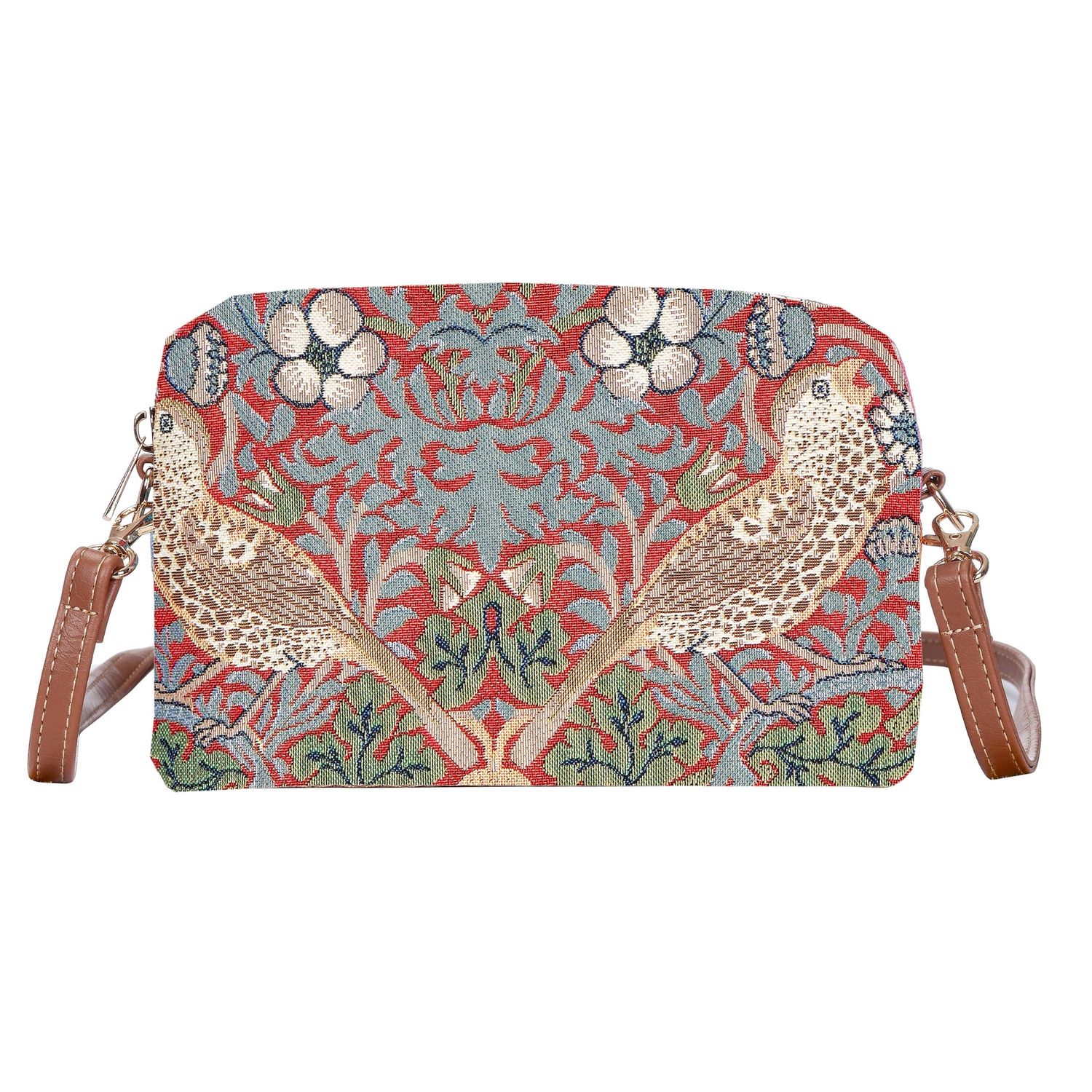 Hip Bag - William Morris Strawberry Thief Red