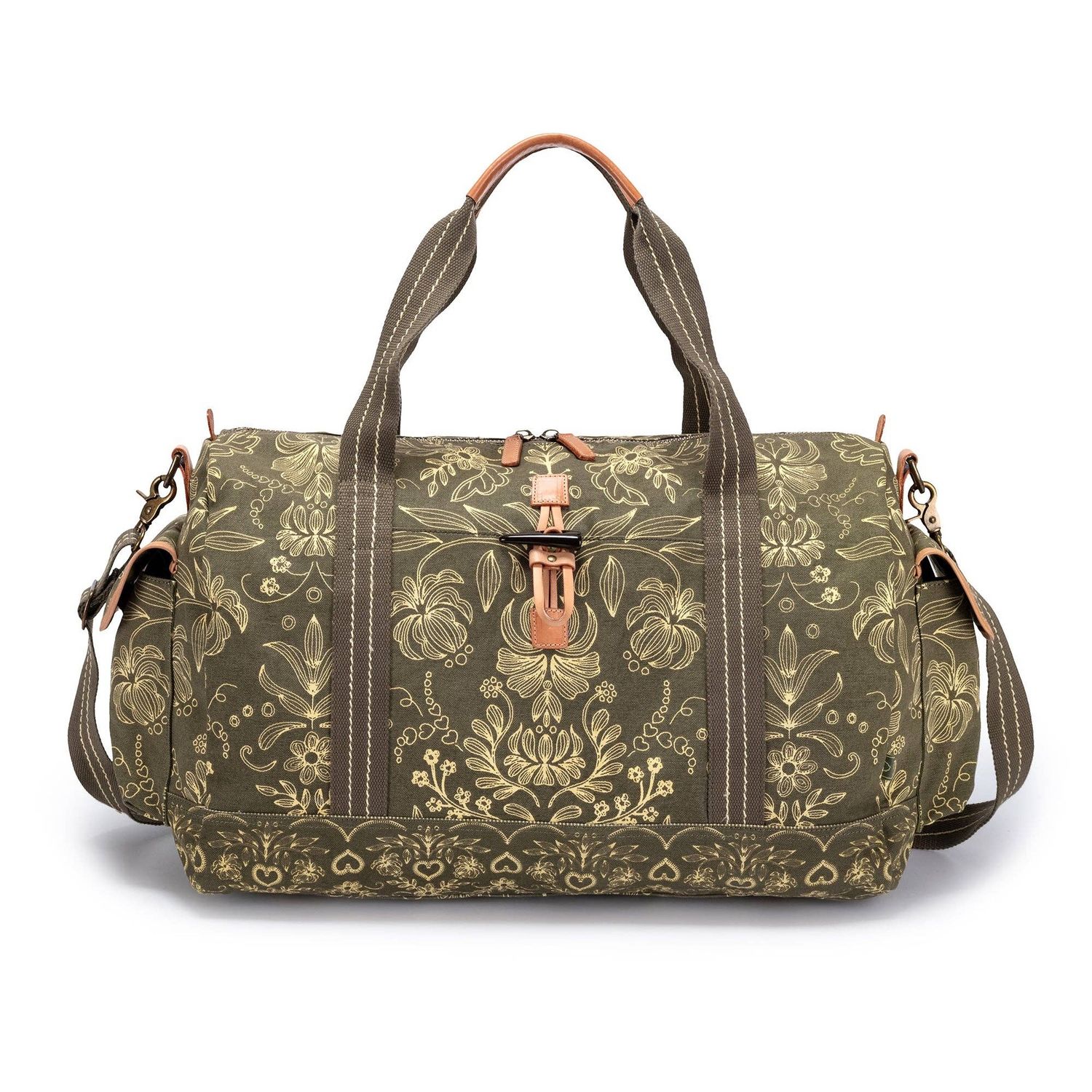 Valley and Sky Travel Bag: Olive Cream
