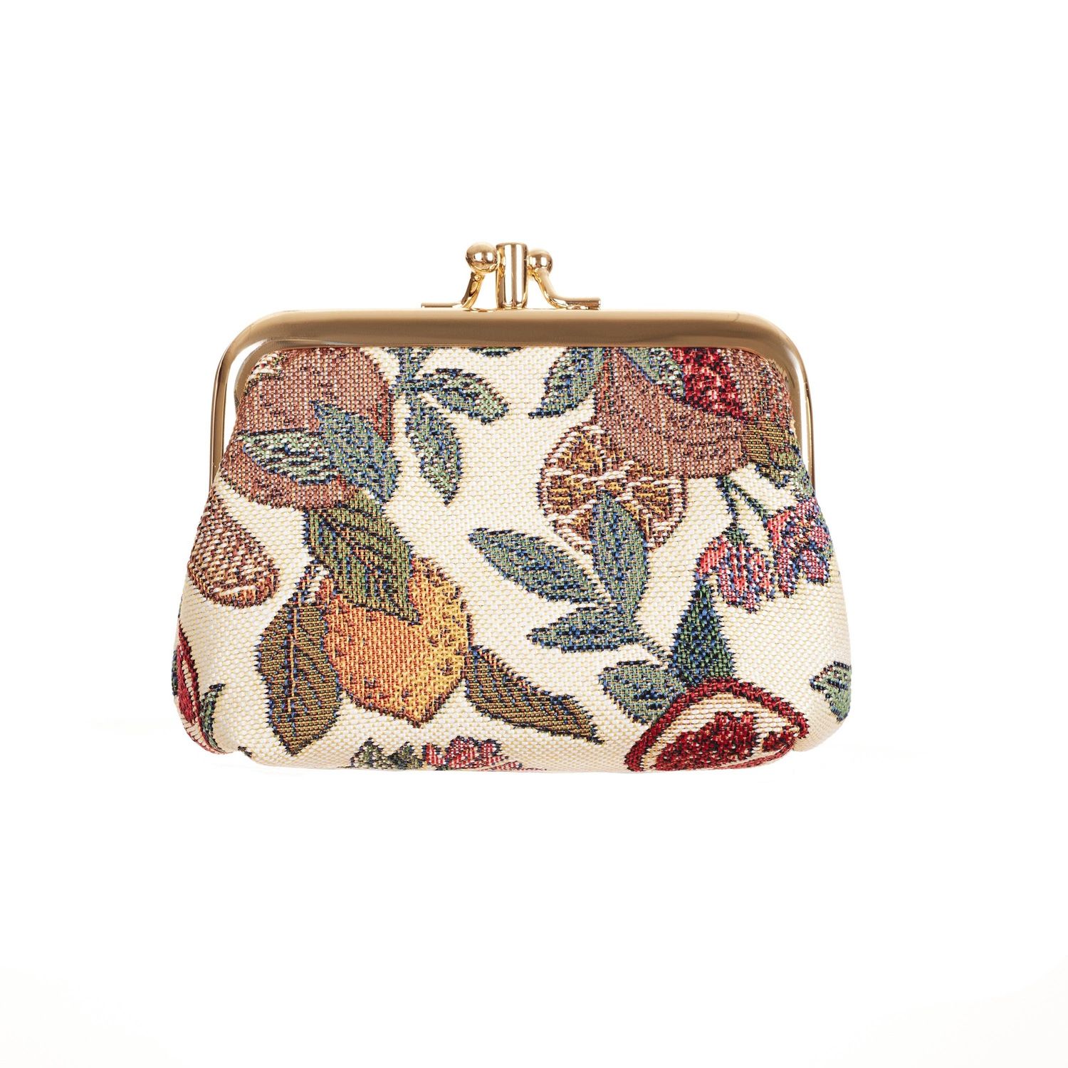 Pomegranate Lemon Coin Clasp Frame Purse Wallet
