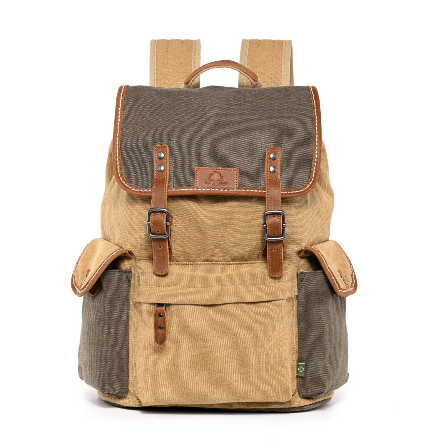 Mountain Wood Backpack: Olive/Khaki