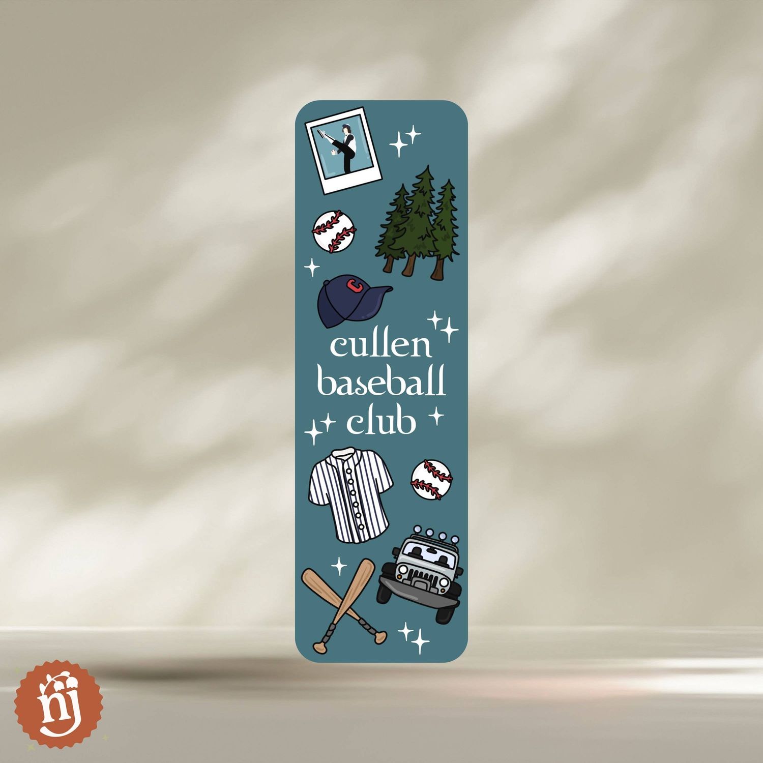 Twilight Cullen Baseball Club Bookmark