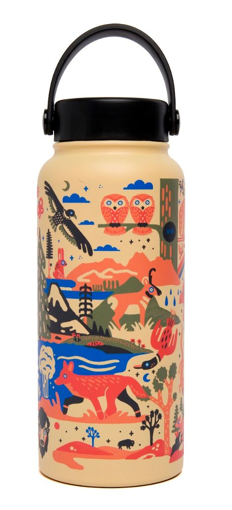 National Parks Founded 32oz. Insulated Water Bottle: Multi Color / One Size